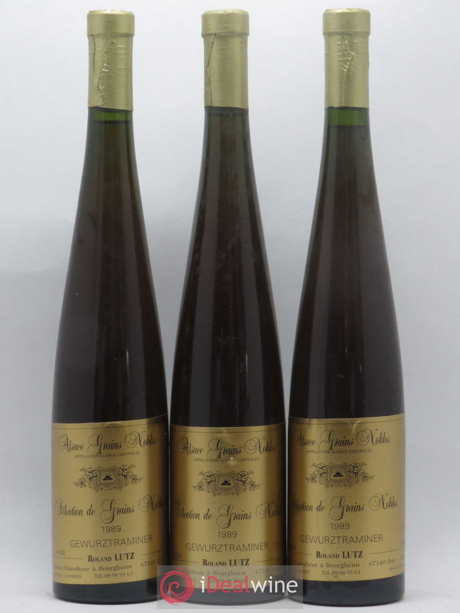 Gewurztraminer Sélection de Grains Nobles Roland Lutz 1989 - Lot of 6 bottles - 2