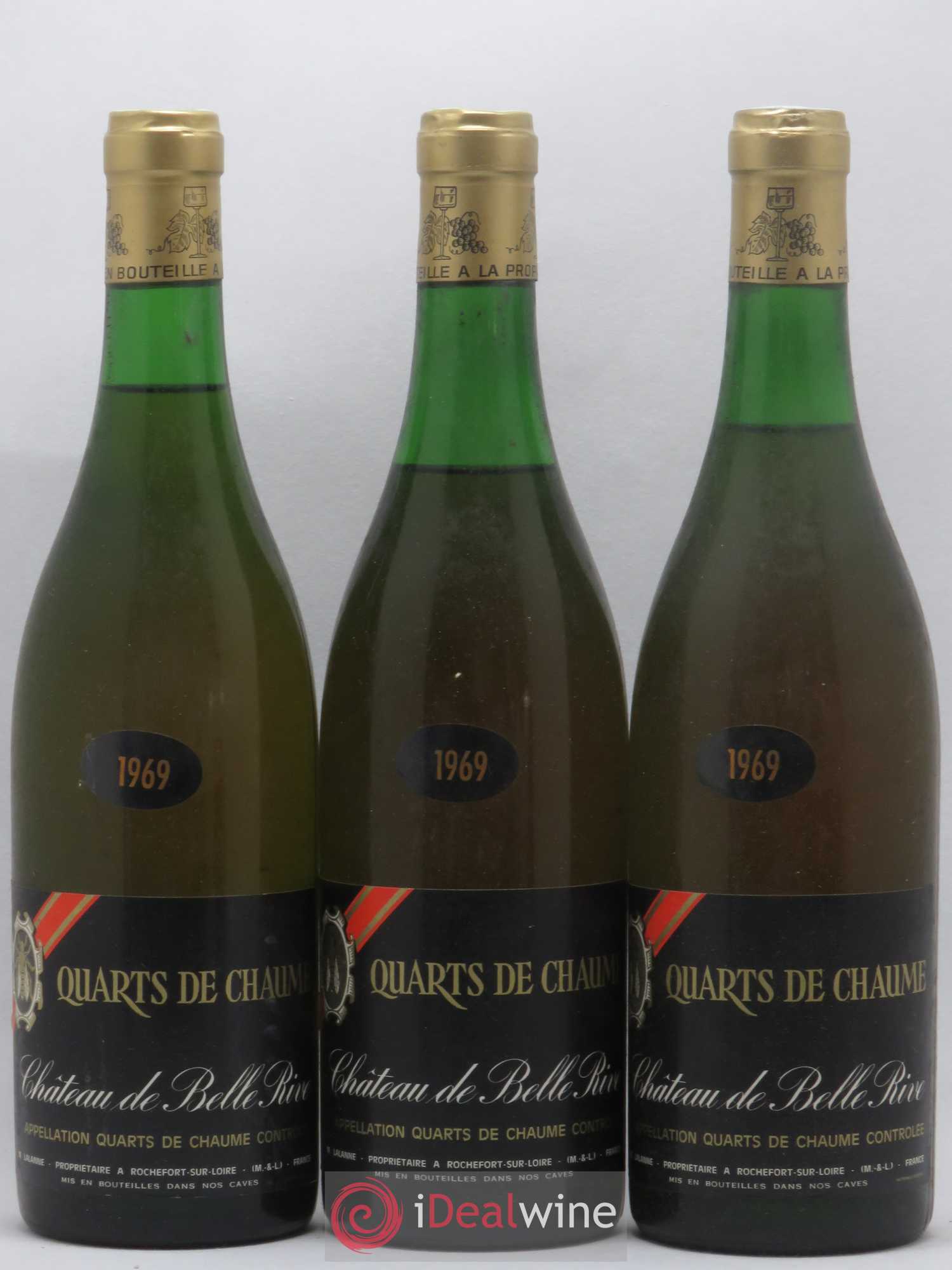 Quarts de Chaume Château de Bellerive 1969 - Lotto di 3 bottiglie - 0
