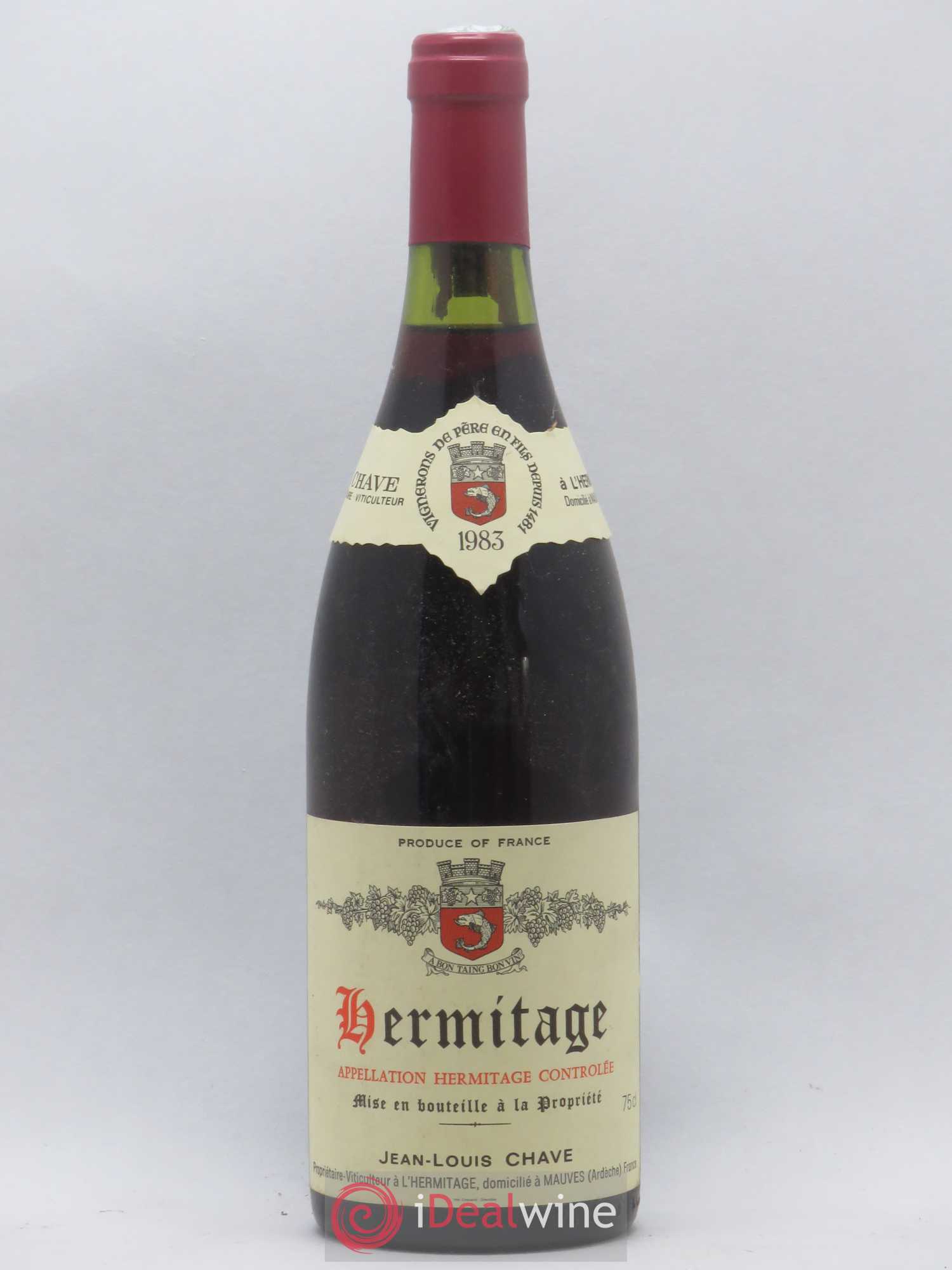 Hermitage Jean-Louis Chave 1983 - Lot de 1 bouteille - 0