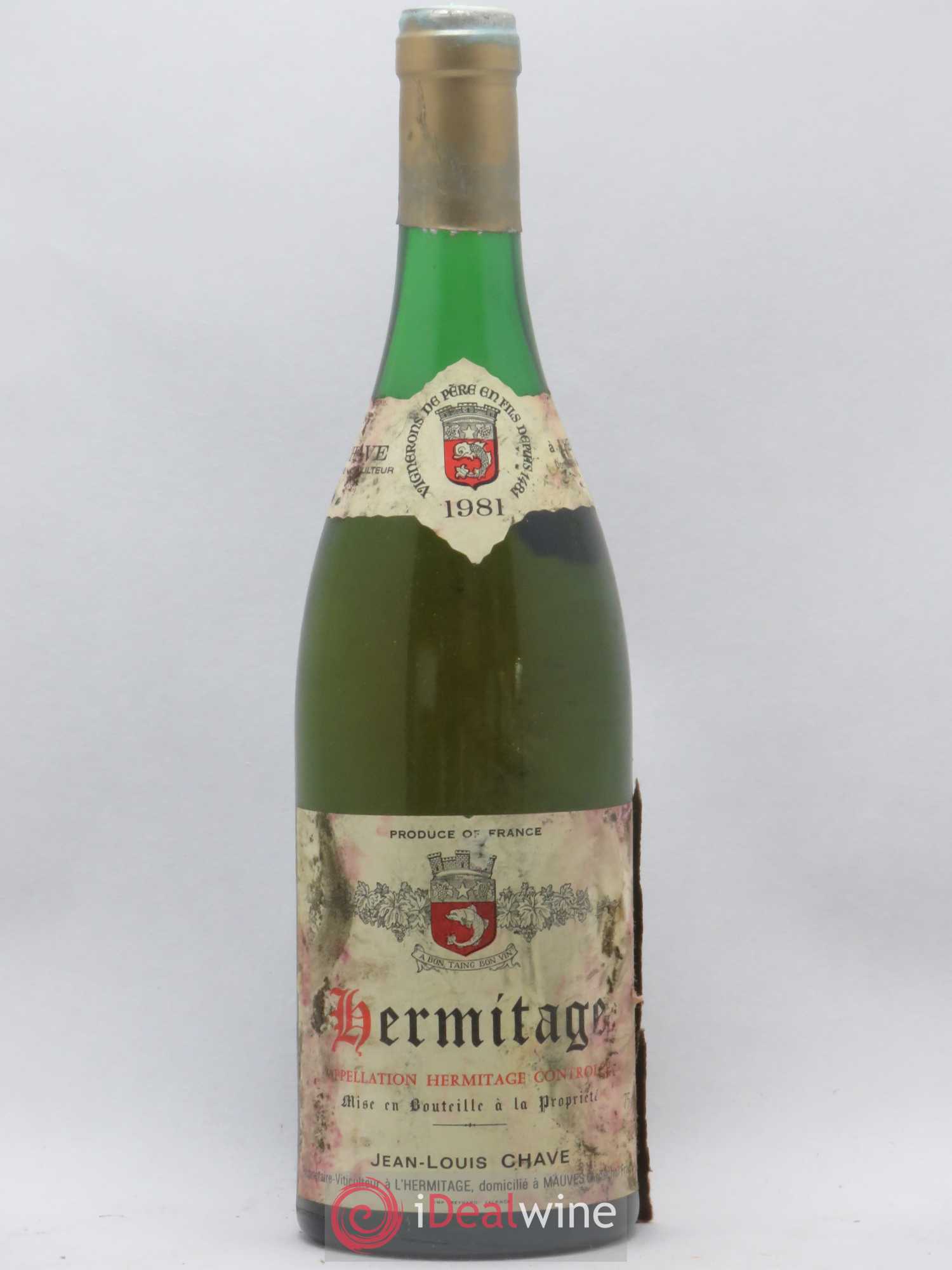 Hermitage Jean-Louis Chave 1981 - Lot de 1 bouteille - 0