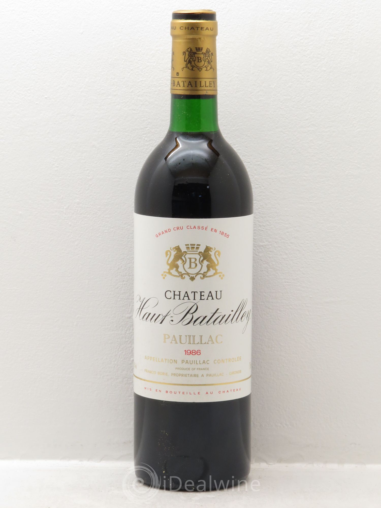 Château Haut Batailley 5ème Grand Cru Classé 1986 - Lot de 6 bouteilles - 0