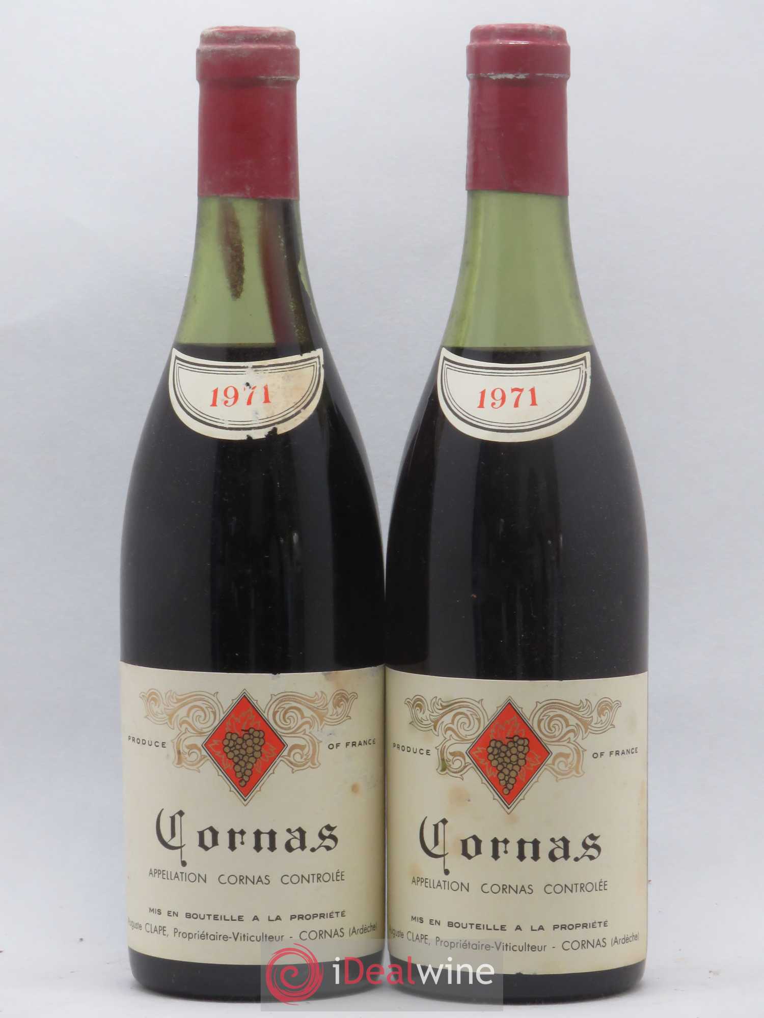Cornas Auguste Clape 1971 - Lot de 2 bouteilles - 0