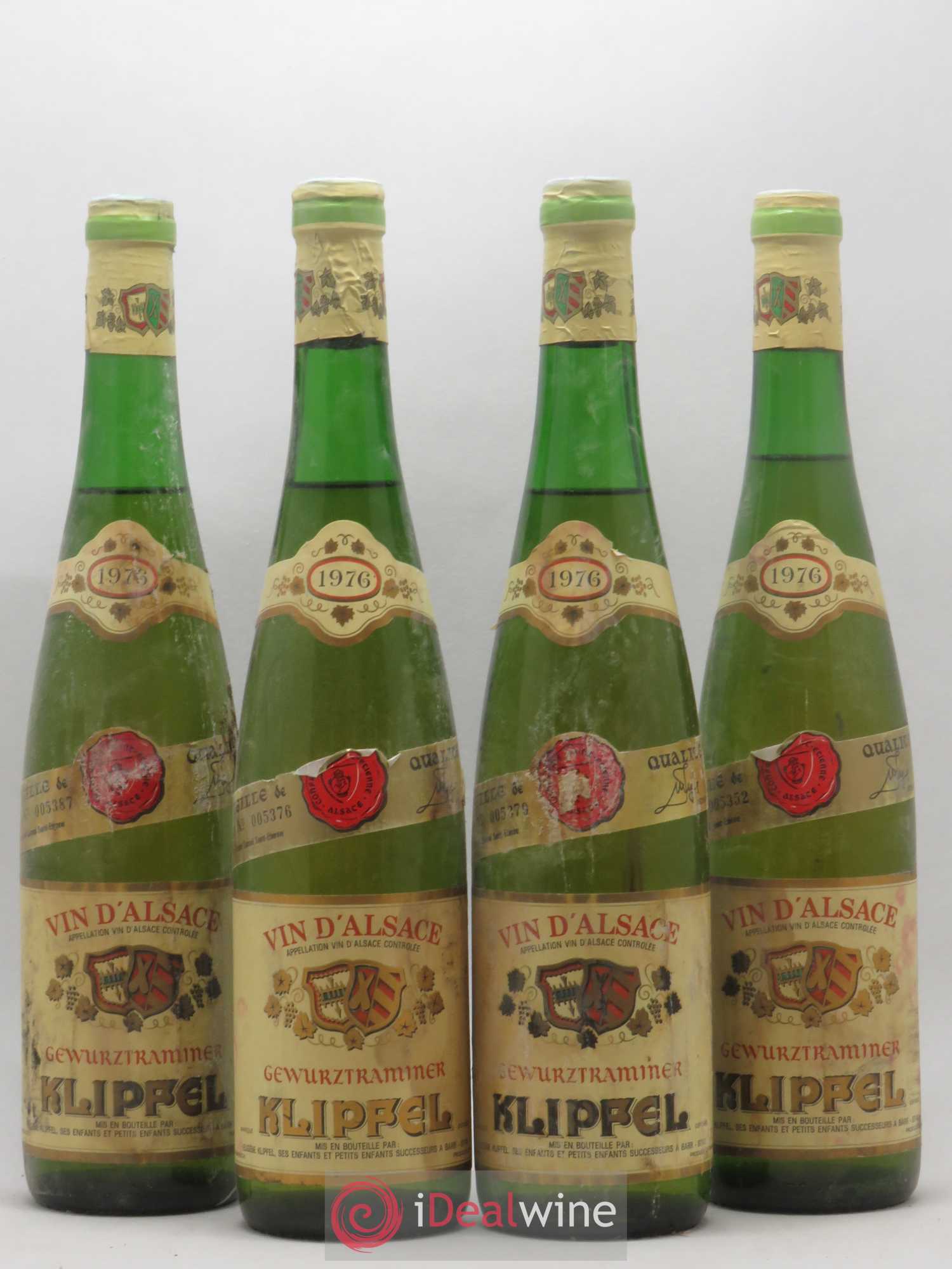 Gewurztraminer Klipfel 1976 - Posten von 4 Flaschen - 0