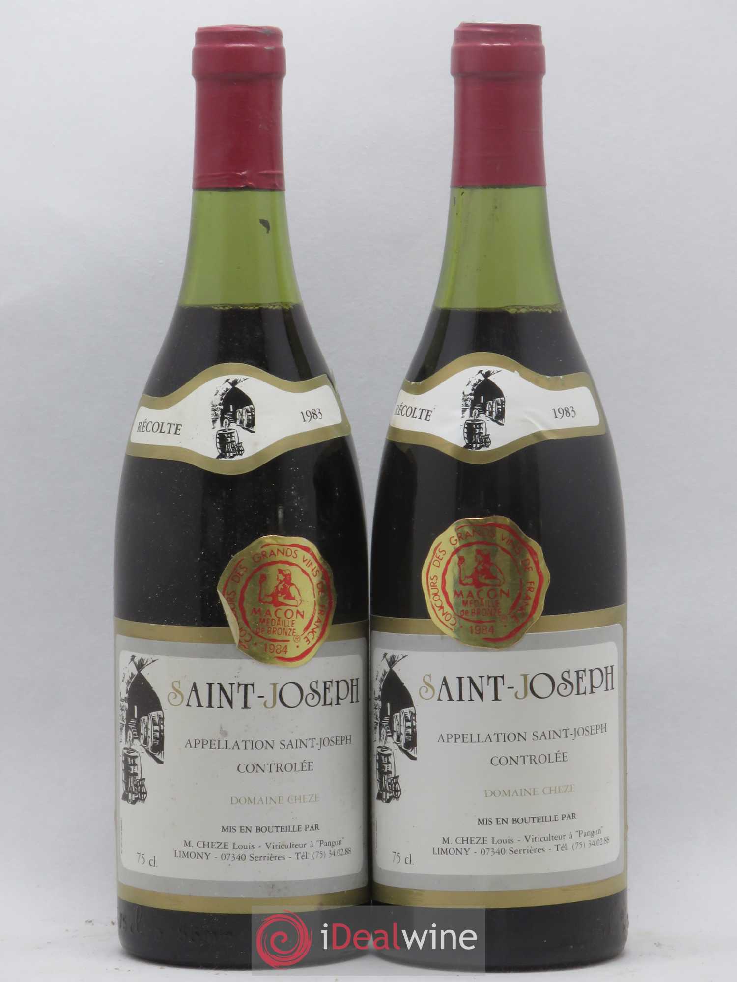 Saint-Joseph Louis Cheze (Domaine) 1983 - Posten von 2 Flaschen - 0