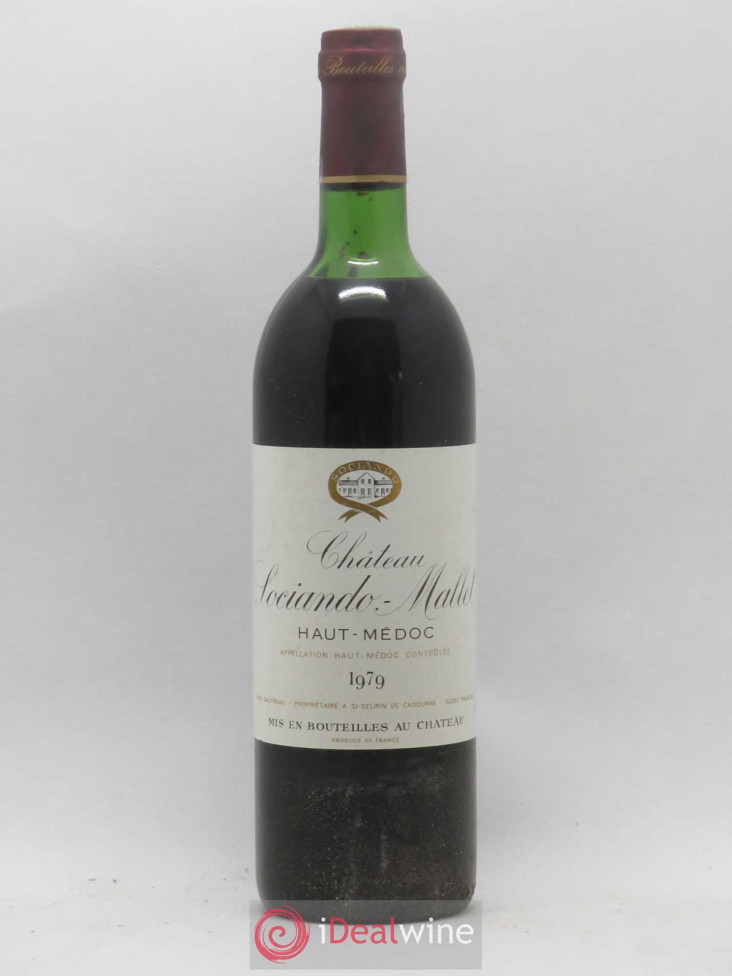 Château Sociando Mallet 1979 - Lot de 1 bouteille - 0