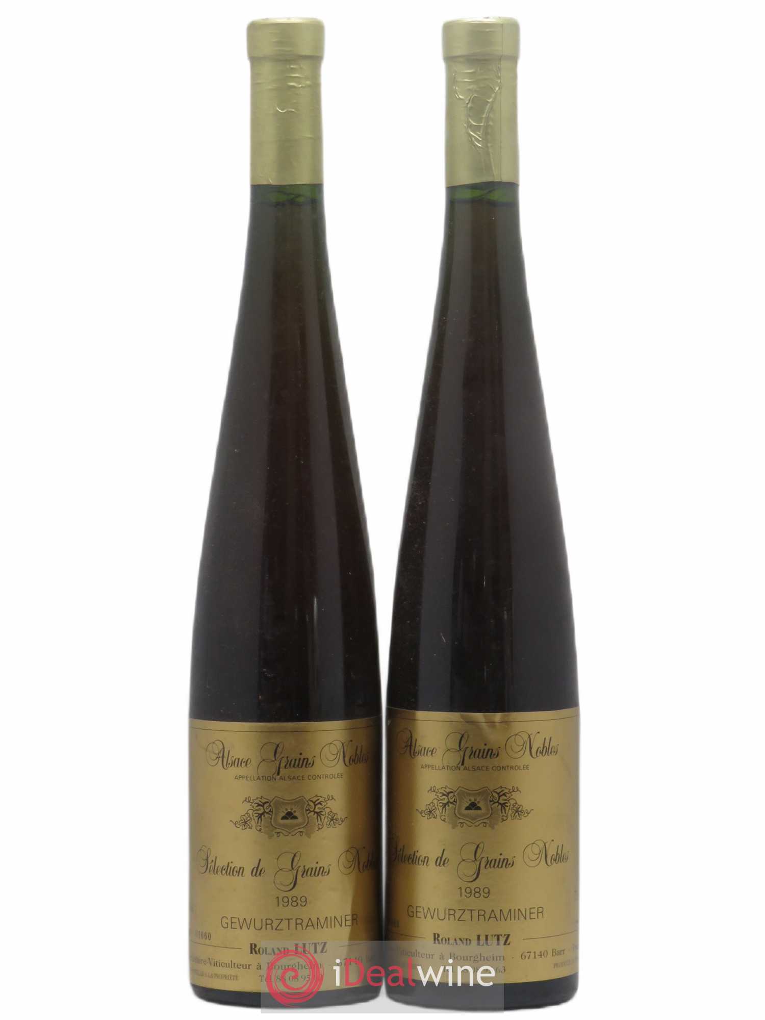 Gewurztraminer Sélection de Grains Nobles Roland Lutz 1989 - Lot de 2 bouteilles - 0