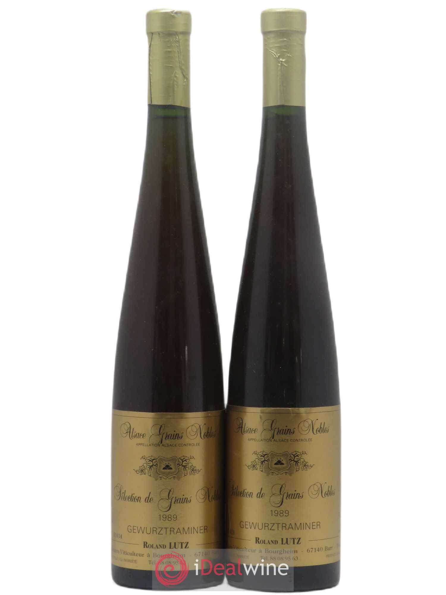 Gewurztraminer Sélection de Grains Nobles Roland Lutz 1989 - Lot de 2 bouteilles - 0