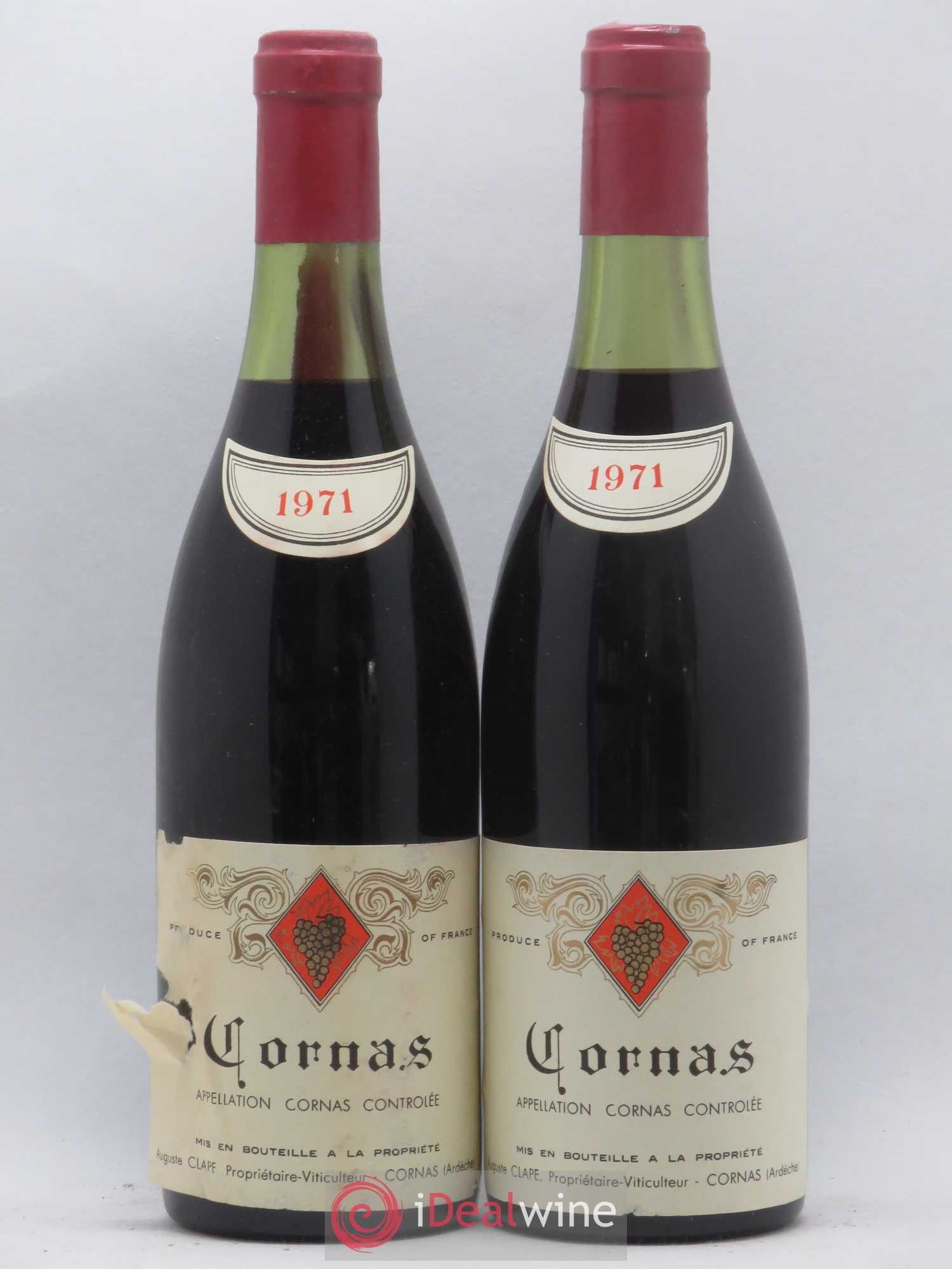 Cornas Auguste Clape 1971 - Lot de 2 bouteilles - 0