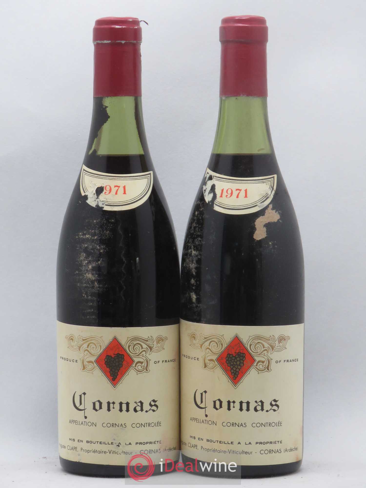 Cornas Auguste Clape 1971 - Lot de 2 bouteilles - 0