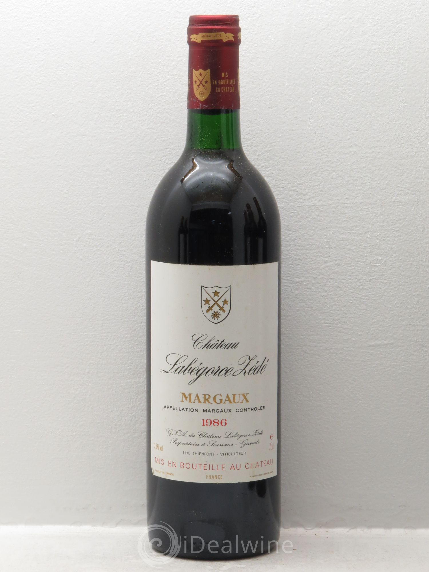 Château Labegorce Zédé Cru Bourgeois 1986 - Lot de 12 bouteilles - 0