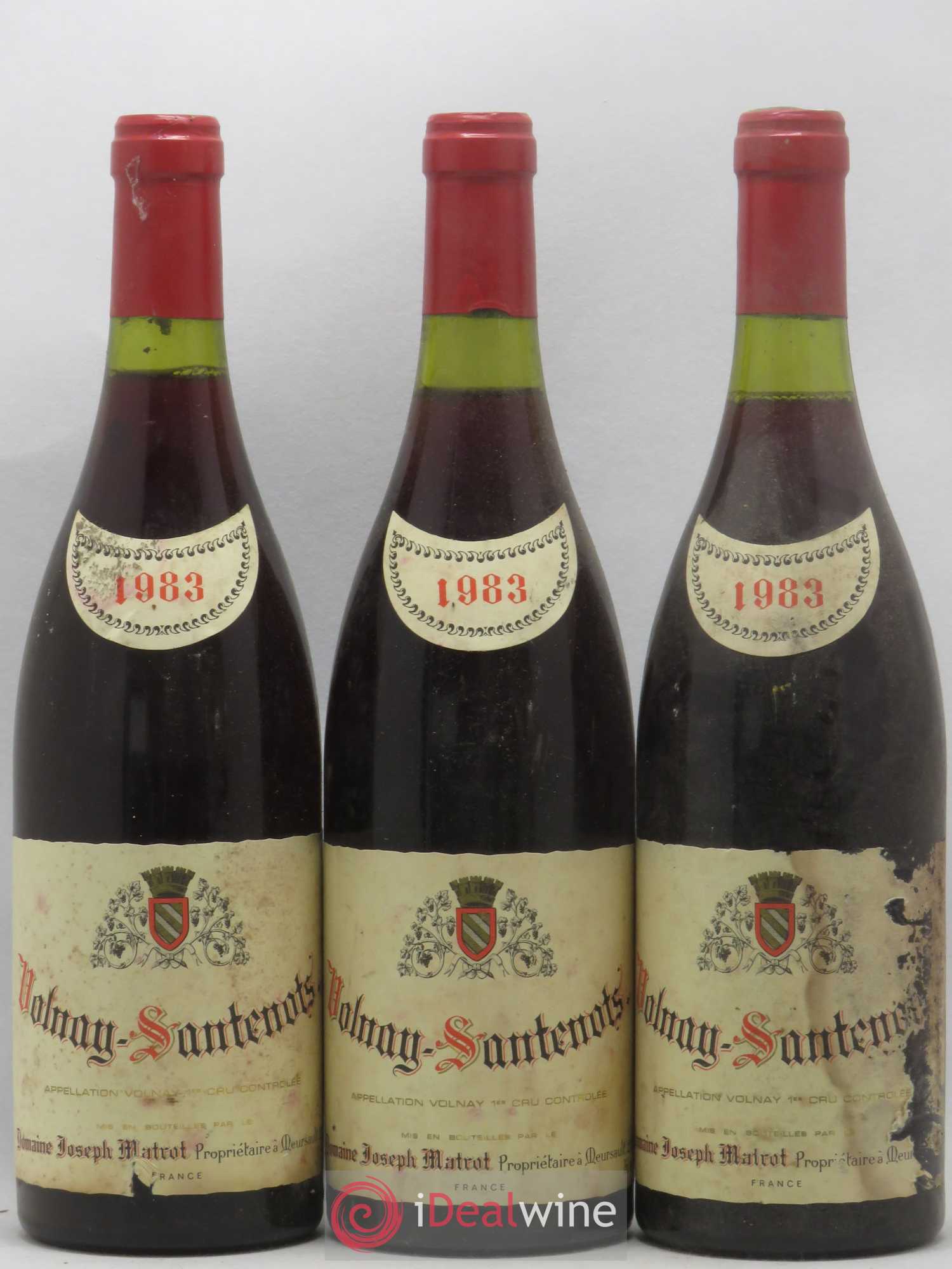 Volnay 1er Cru Santenots Matrot (Domaine) 1983 - Lot de 3 bouteilles - 0