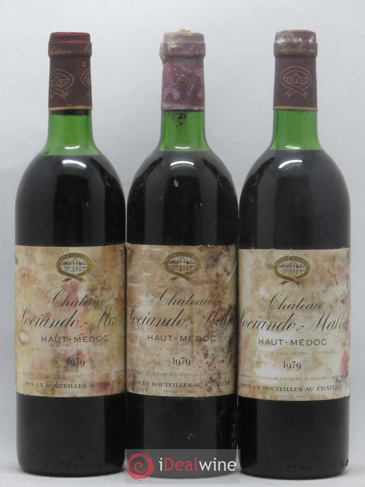 Château Sociando Mallet (sans prix de réserve) 1979 - Lot de 6 bouteilles - 2
