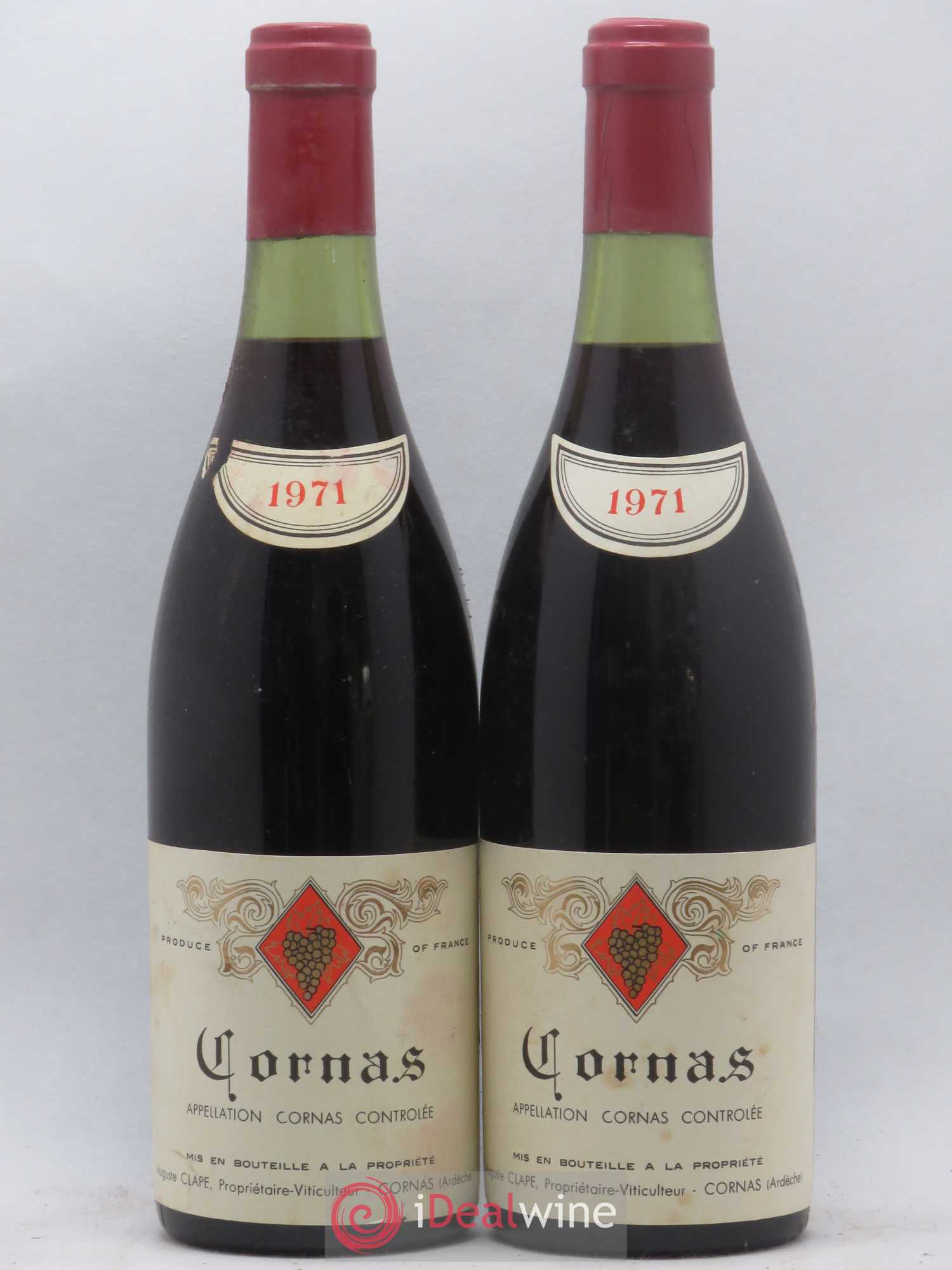 Cornas Auguste Clape 1971 - Lot de 2 bouteilles - 0