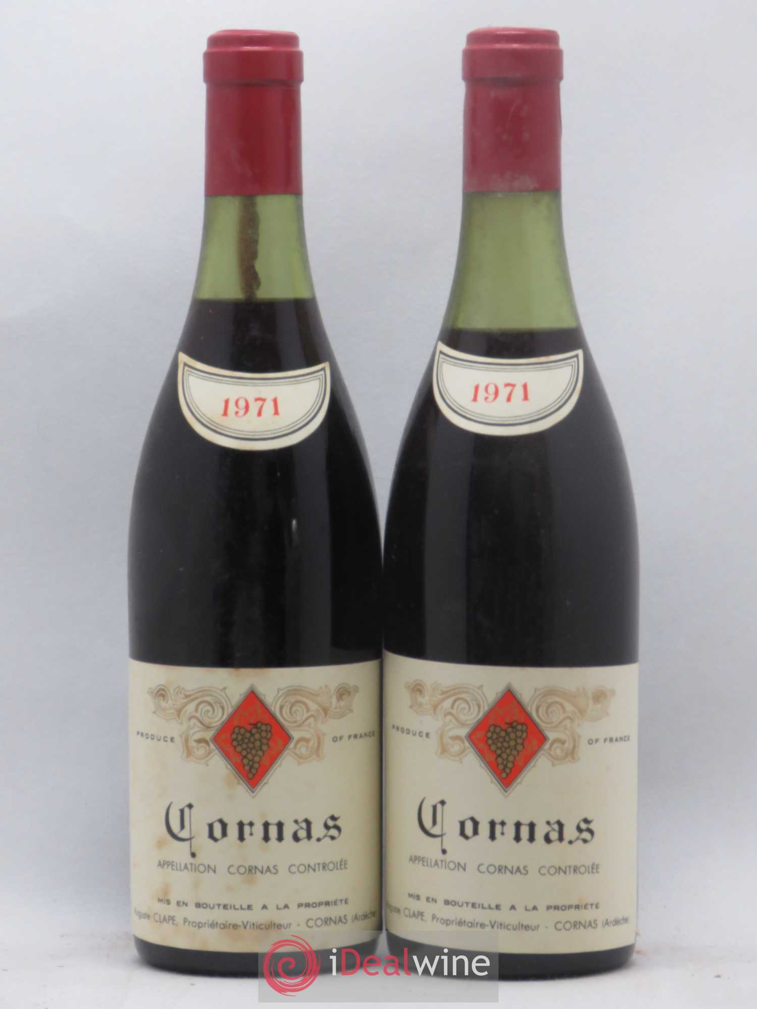 Cornas Auguste Clape 1971 - Lot de 2 bouteilles - 0