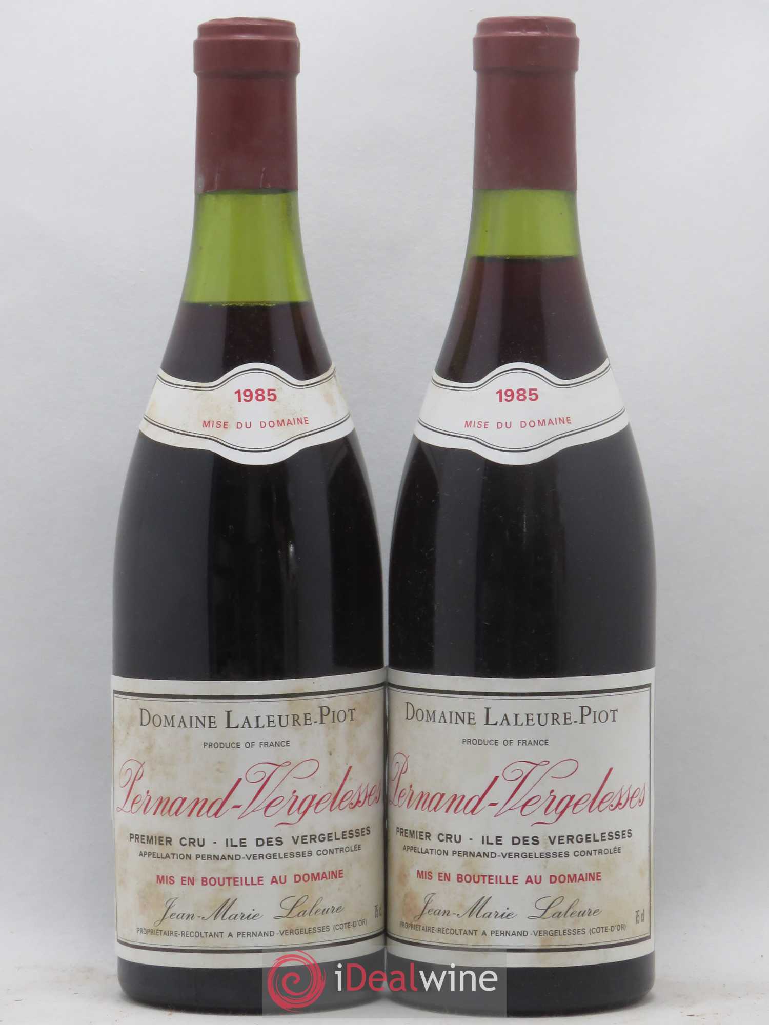 Pernand-Vergelesses 1er Cru Ile des Vergelesses Laleure Piot 1985 - Posten von 2 Flaschen - 0