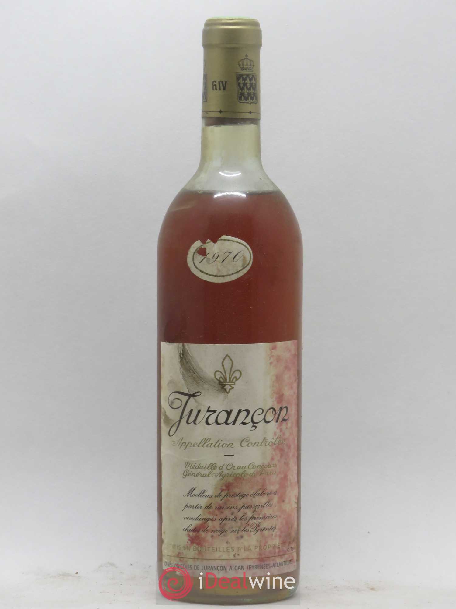 Jurançon Prestige Séléction de grains nobles Caves Gan 1970 - Posten von 1 Flasche - 0