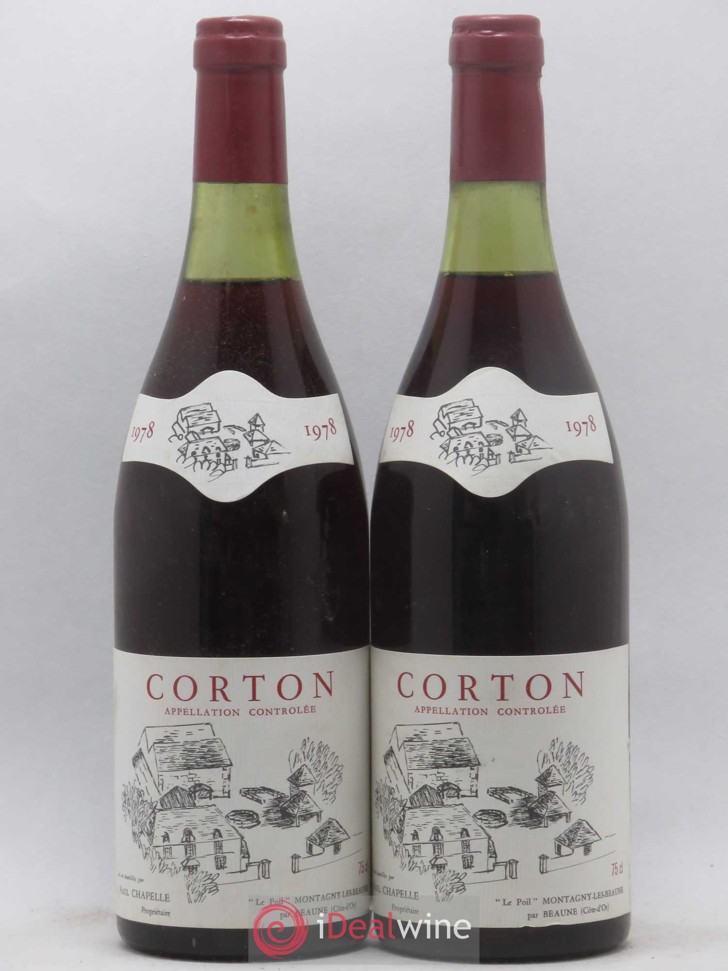 Corton Grand Cru Paul Chapelle 1978 - Posten von 2 Flaschen - 0