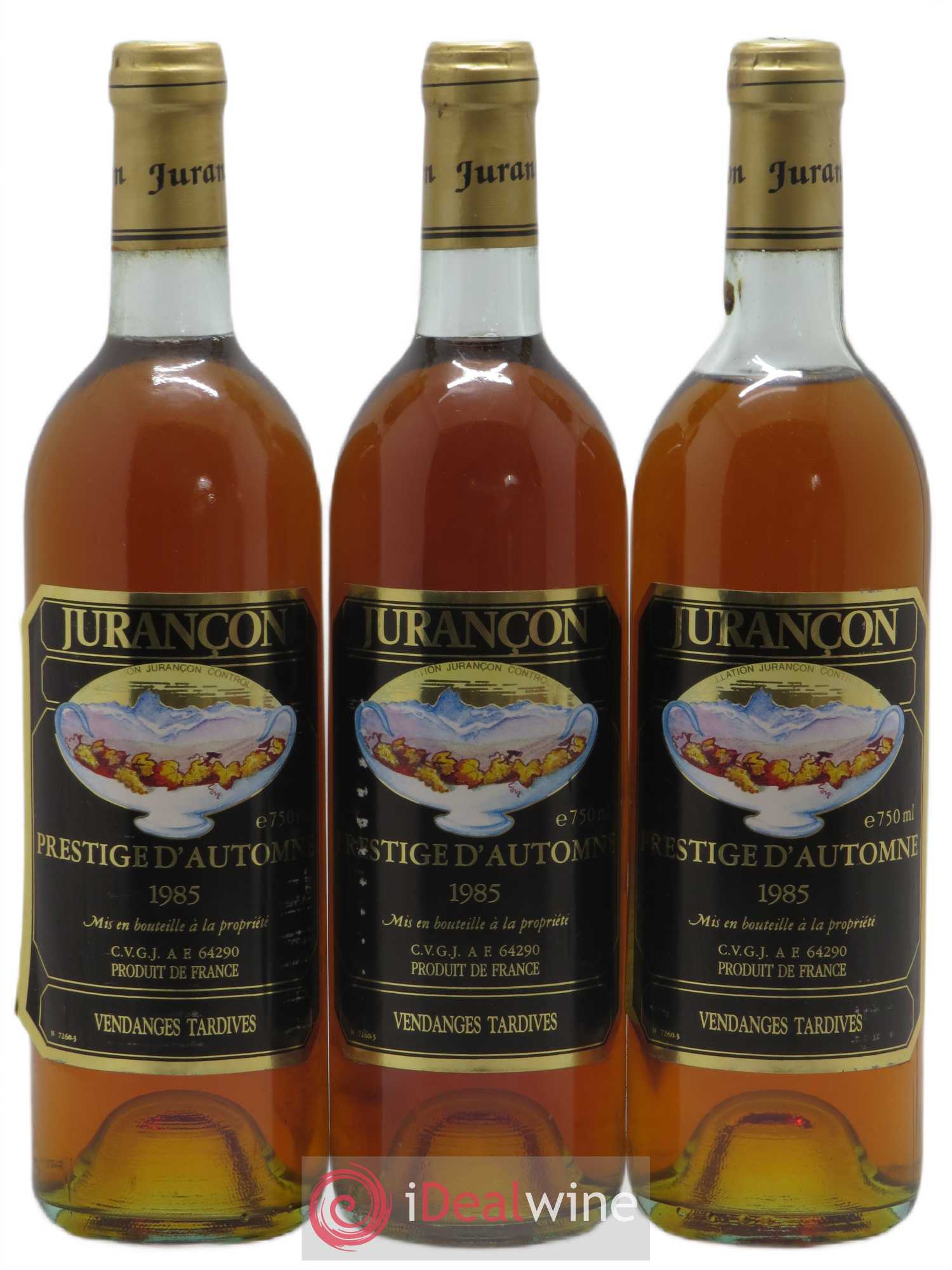 Jurançon Prestige d'Automne 1985 - Posten von 3 Flaschen - 0