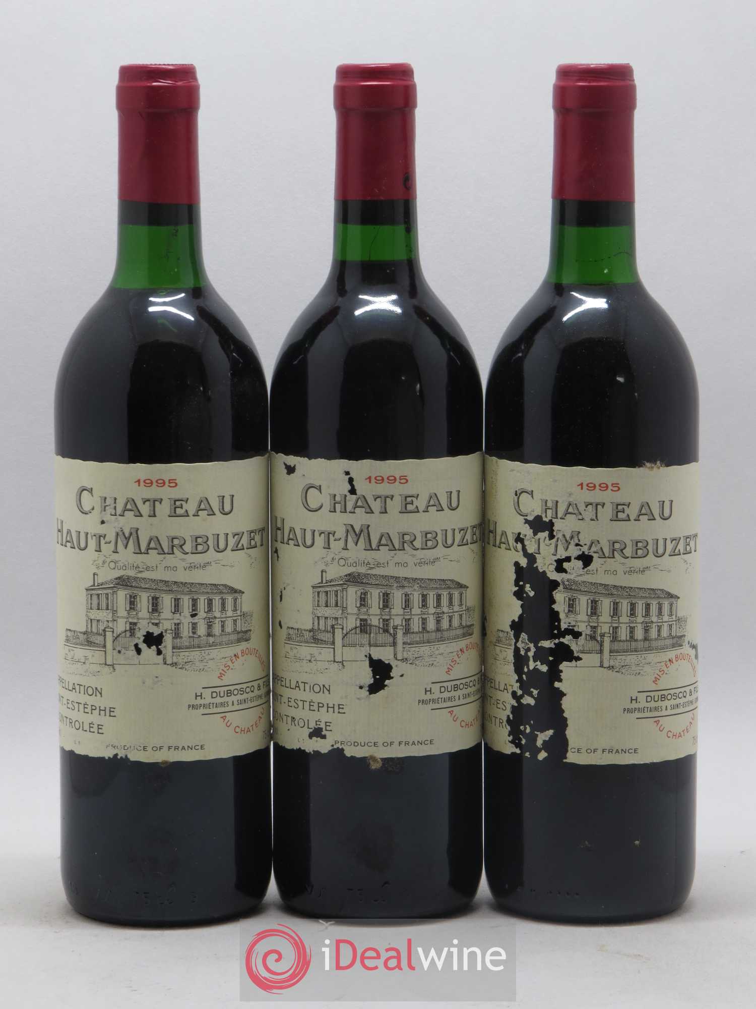 Château Haut Marbuzet 1995 - Lot de 6 bouteilles - 2