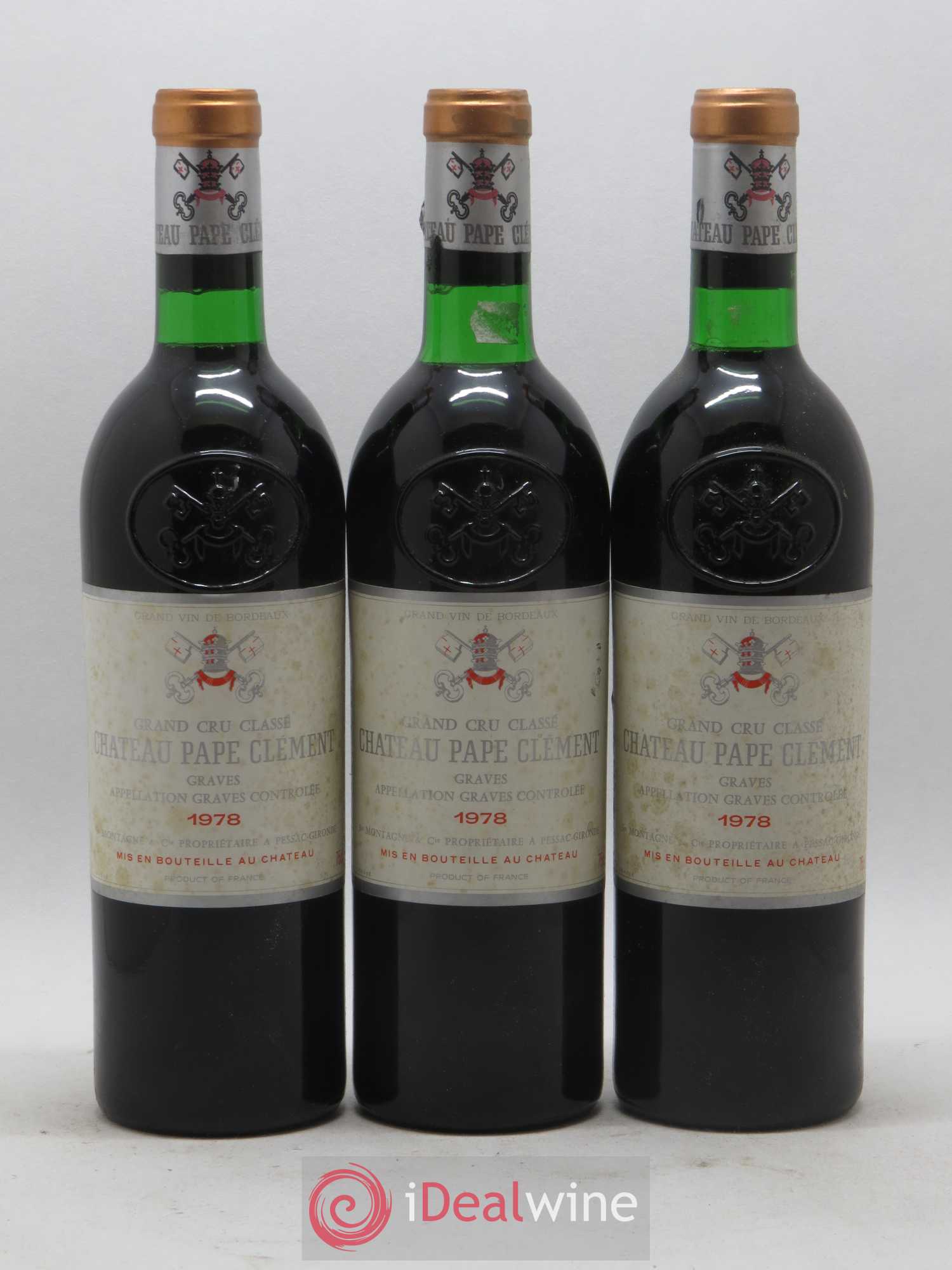 Château Pape Clément Cru Classé de Graves 1978 - Lot de 6 bouteilles - 2