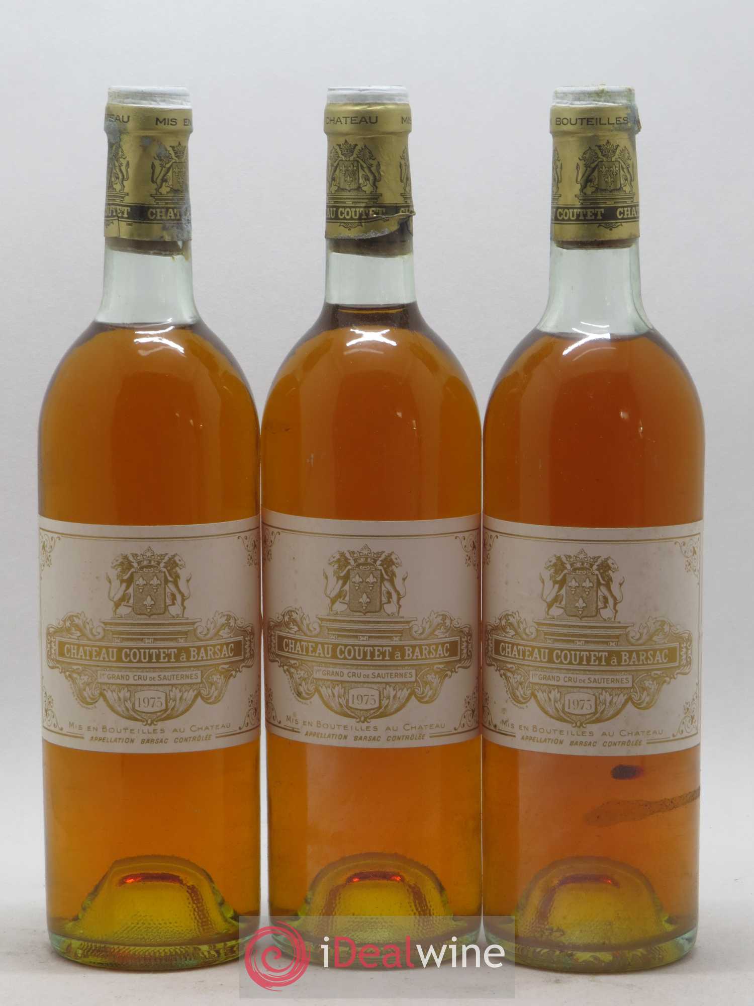 Château Coutet 1er Grand Cru Classé 1975 - Lotto di 12 bottiglie - 1