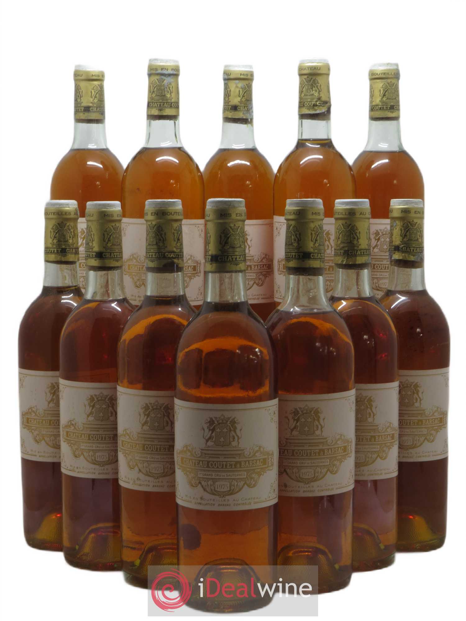 Château Coutet 1er Grand Cru Classé 1975 - Lotto di 12 bottiglie - 0