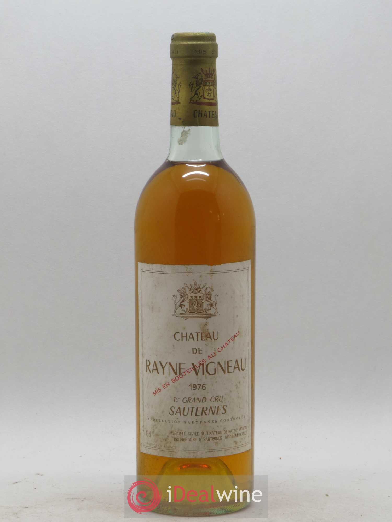 Château de Rayne Vigneau 1er Grand Cru Classé 1976 - Lotto di 1 bottiglia - 0