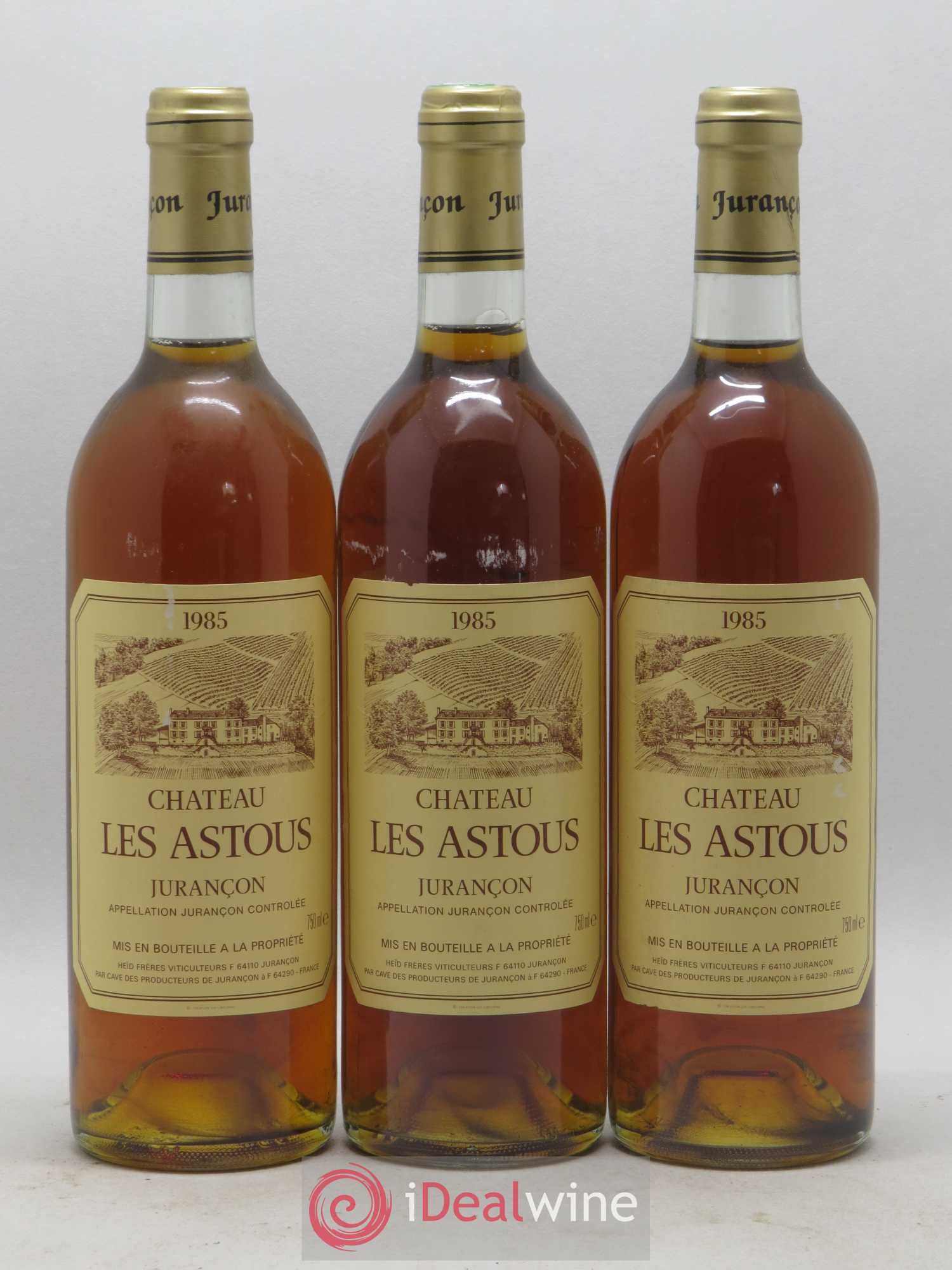 Jurançon Château Les Astous 1985 - Posten von 3 Flaschen - 0