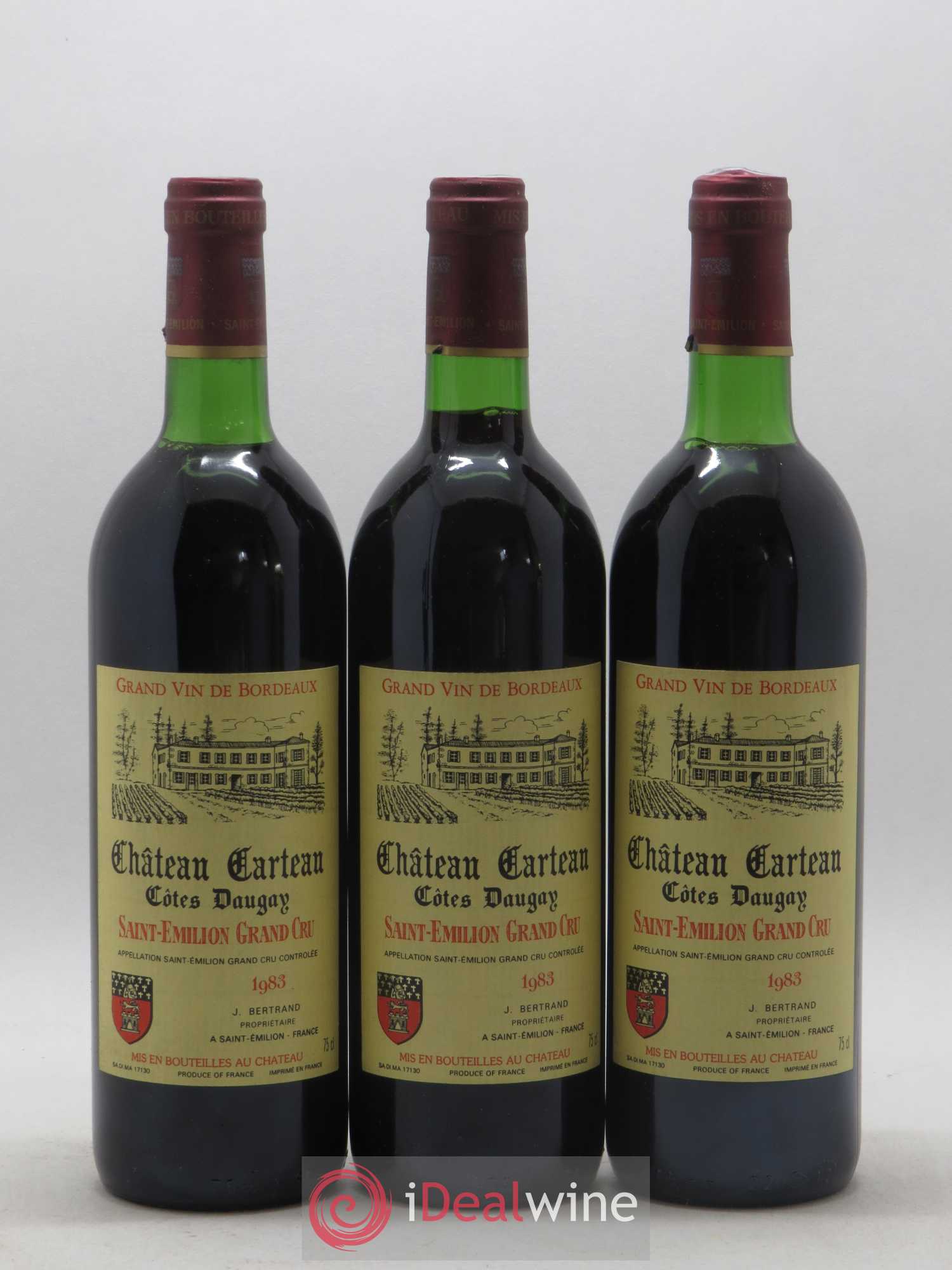 Saint-Émilion Grand Cru Château Carteau 1983 - Lot de 12 bouteilles - 4