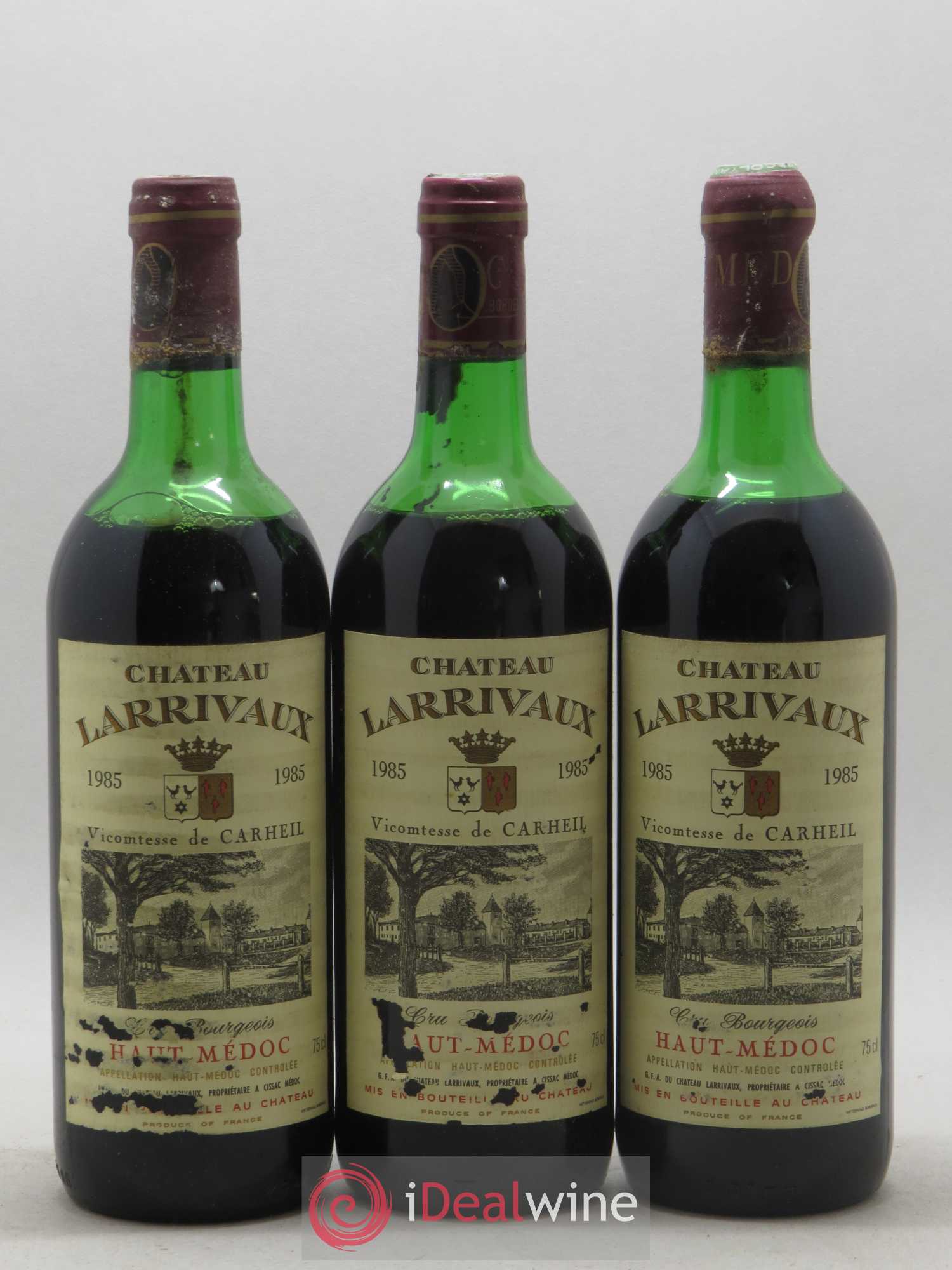 Château Larrivaux Cru Bourgeois 1985 - Lot de 12 bouteilles - 2