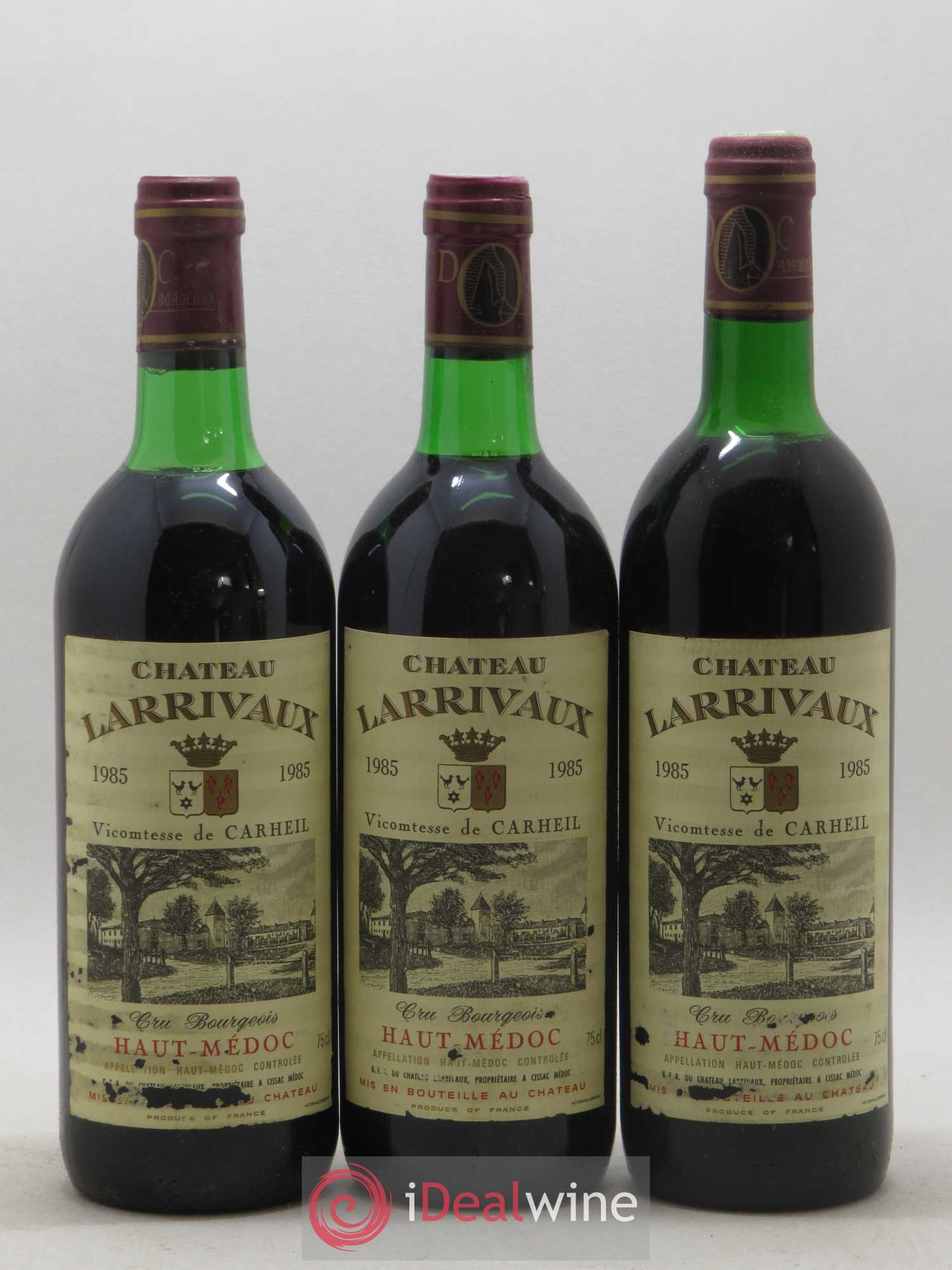 Château Larrivaux Cru Bourgeois 1985 - Lot de 12 bouteilles - 4