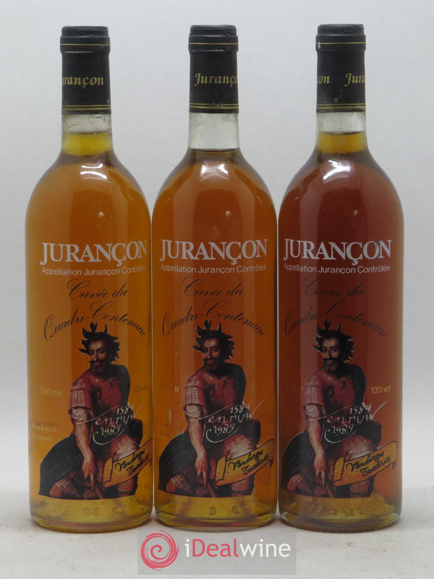 Jurançon Cuvée Quadricentenaire Henri IV Caves Gan 1989 - Posten von 12 Flaschen - 1