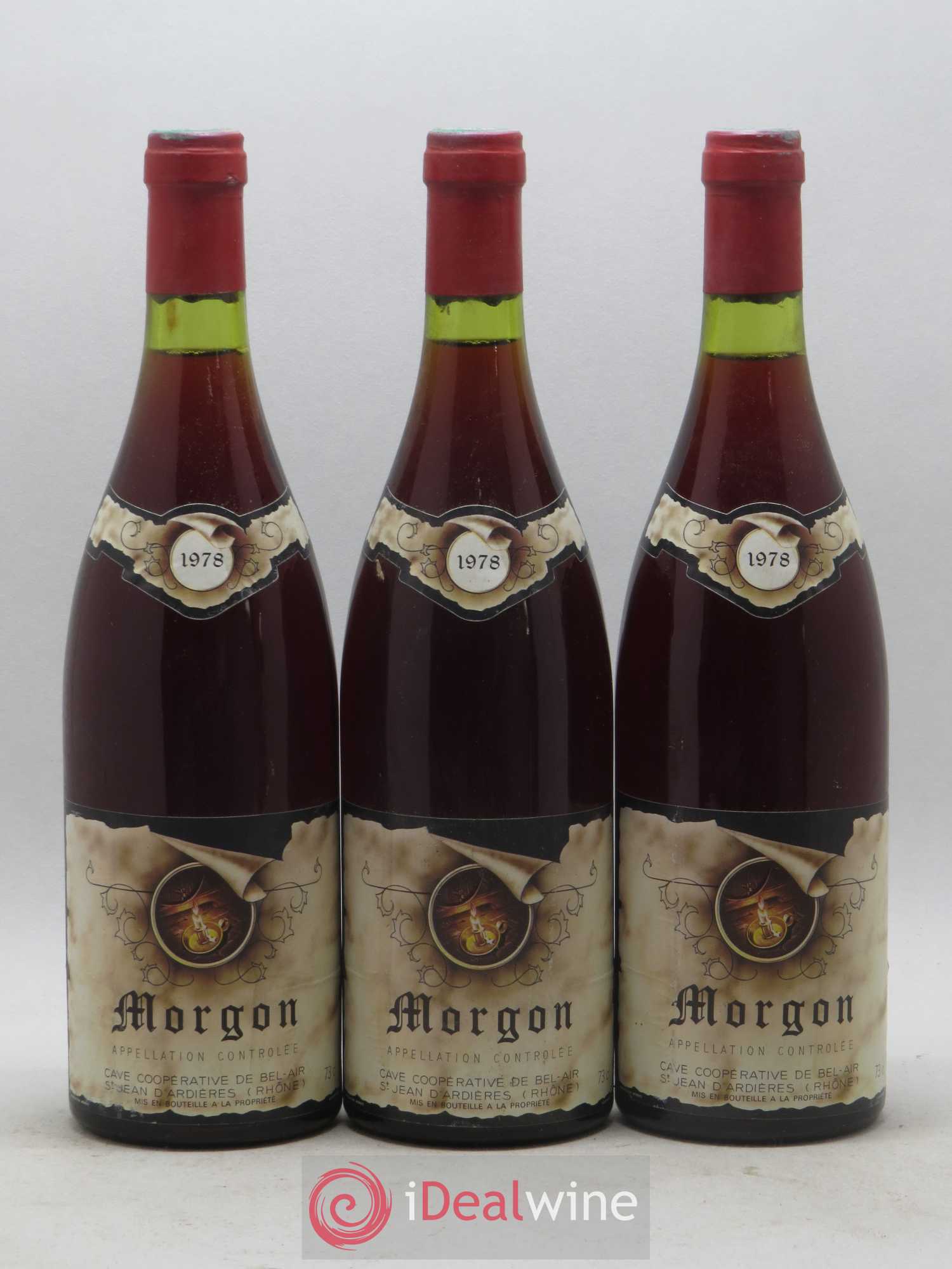 Morgon Cave coopérative Bel-Air (sans prix de réserve) 1978 - Posten von 3 Flaschen - 0