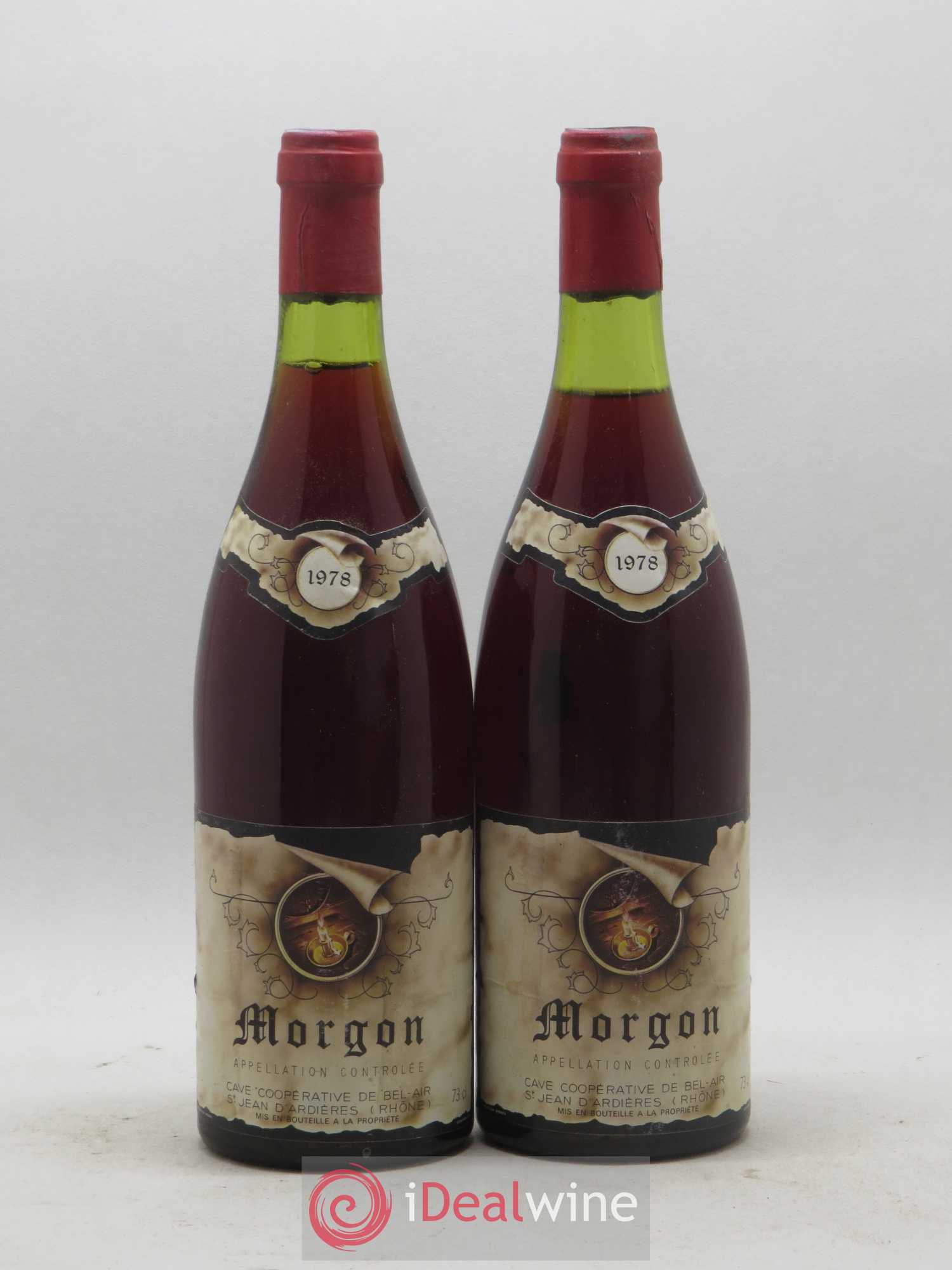 Morgon Cave coopérative Bel-Air (sans prix de réserve) 1978 - Posten von 2 Flaschen - 0