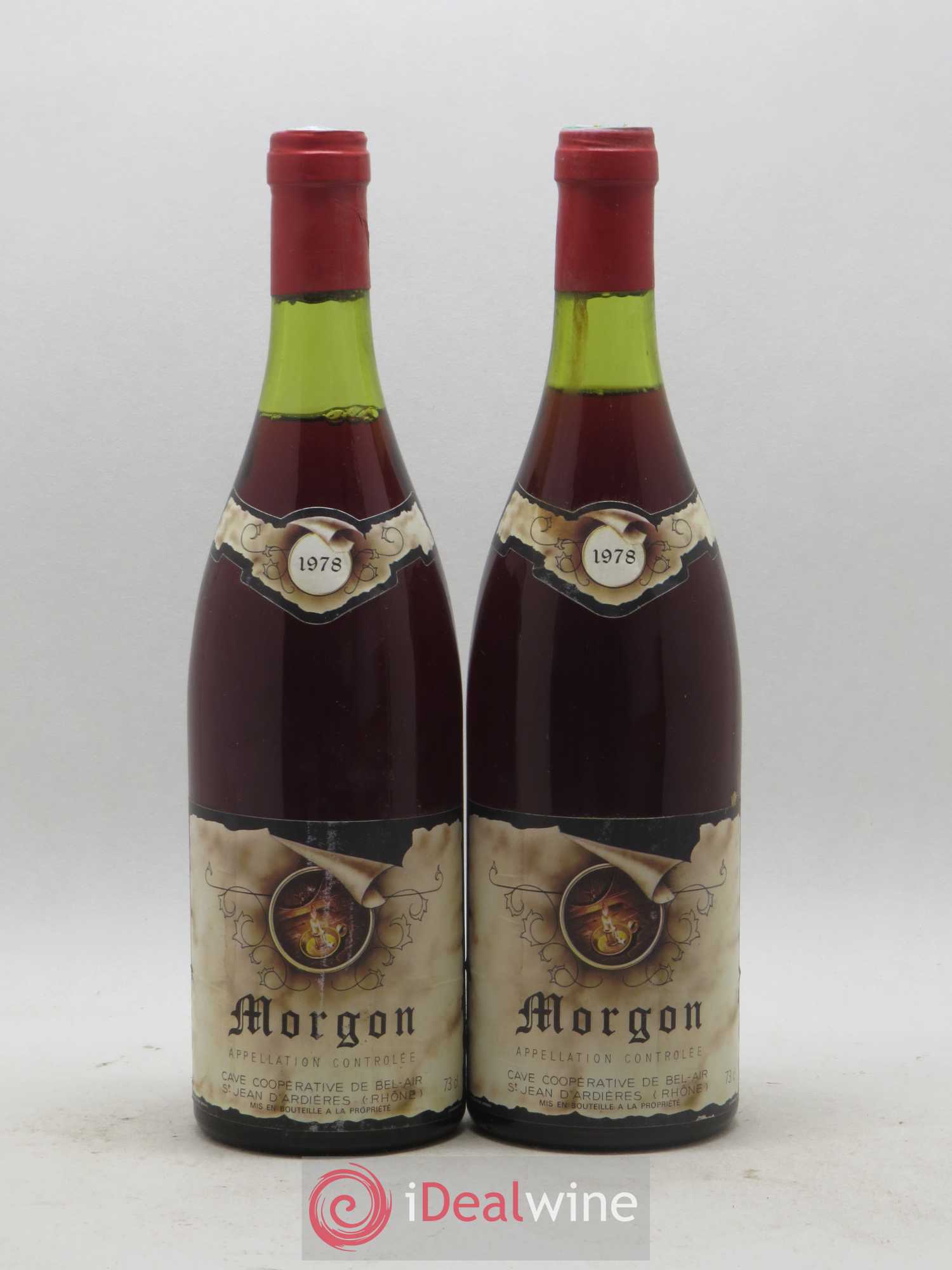 Morgon Cave coopérative Bel-Air 1978 - Posten von 2 Flaschen - 0