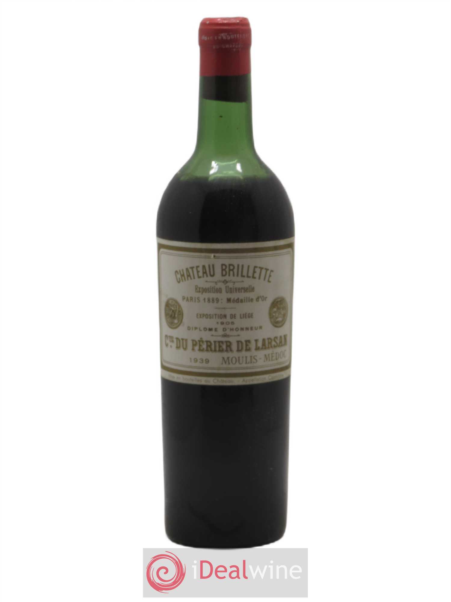 Château Brillette Cru Bourgeois 1939 - Lot de 1 bouteille - 0