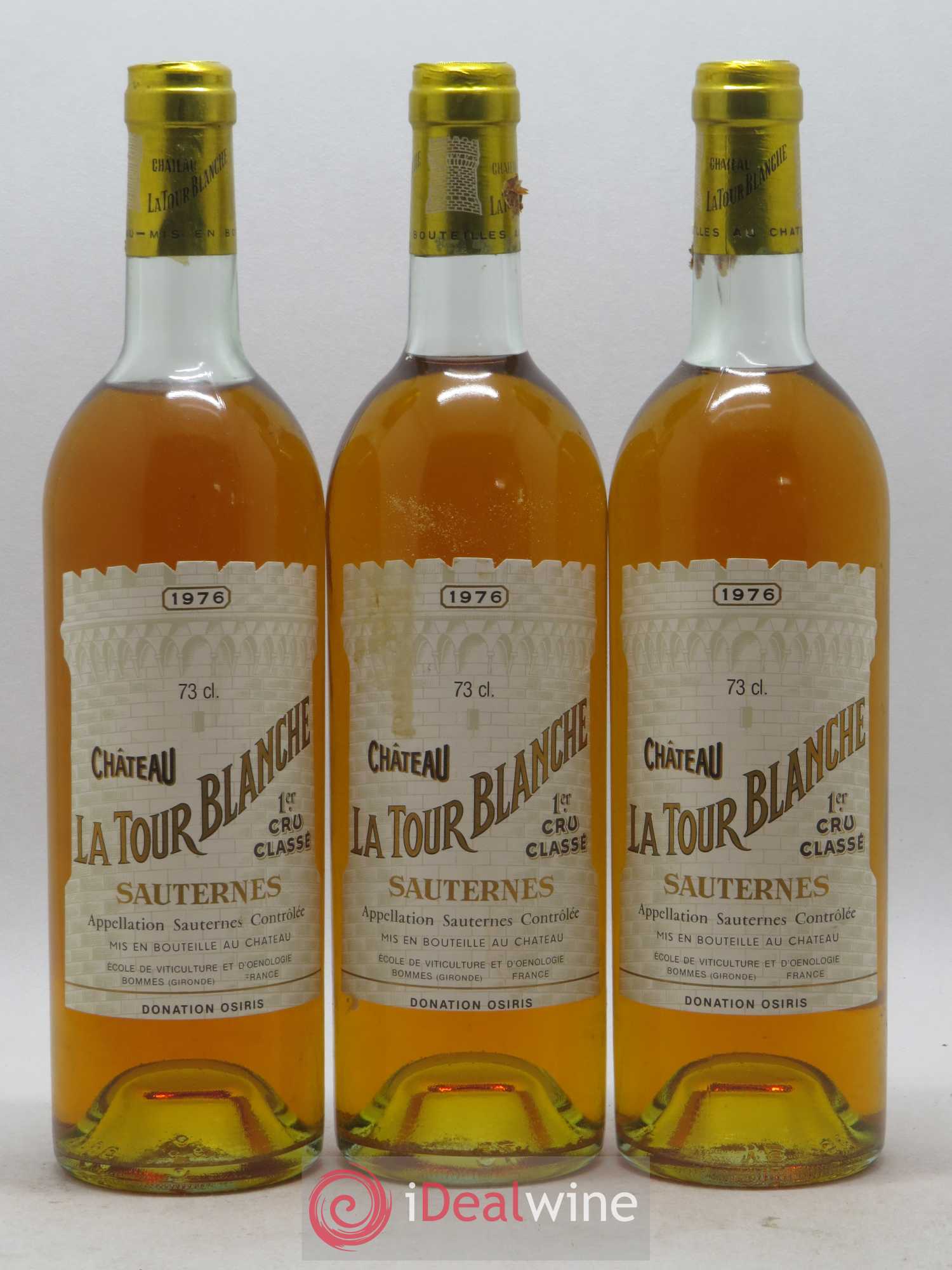 Château la Tour Blanche 1er Grand Cru Classé 1976 - Lotto di 6 bottiglie - 1