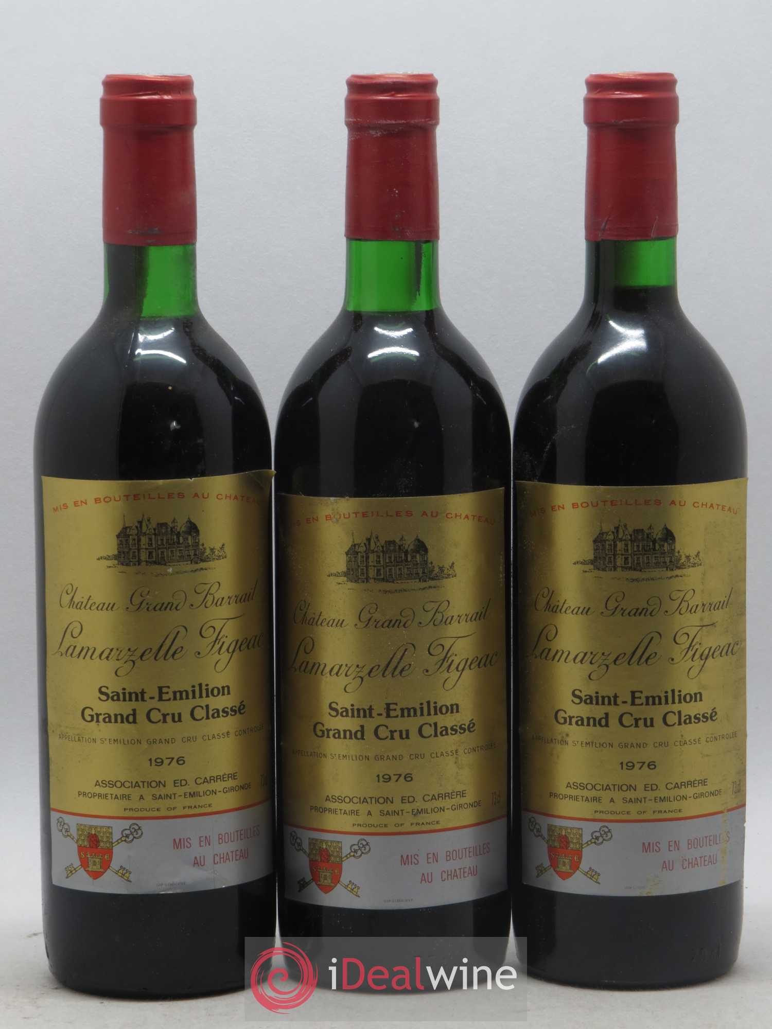 Château Grand Barrail Lamarzelle Figeac Grand Cru Classé 1976 - Lot de 12 bouteilles - 4