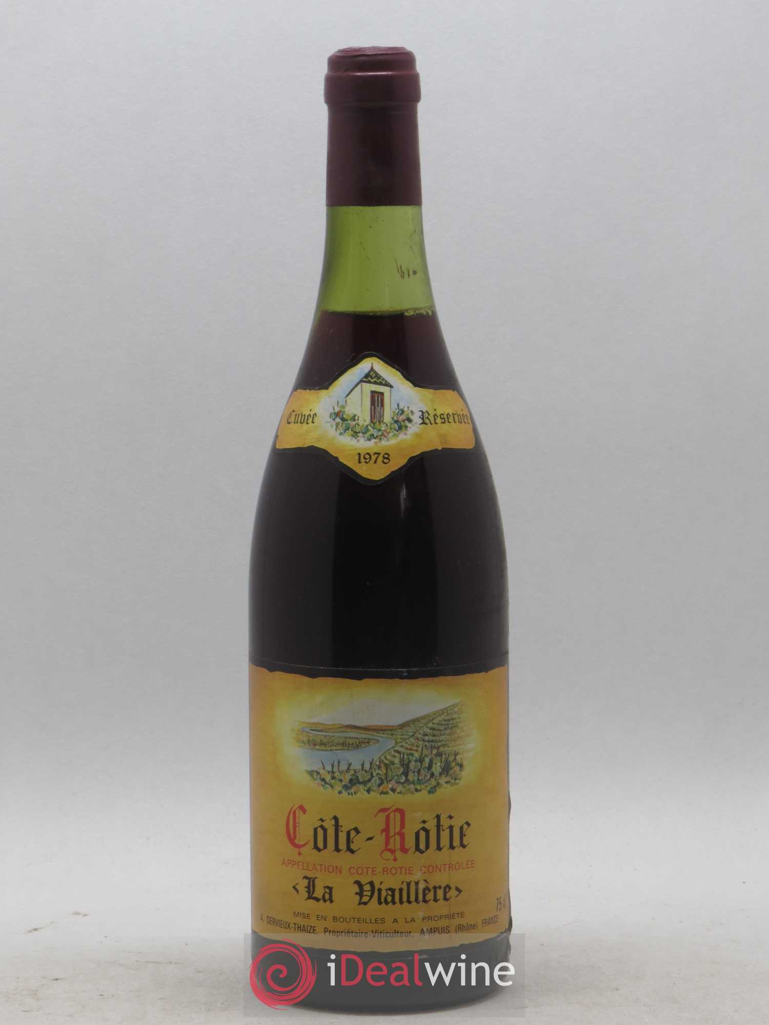 Côte-Rôtie La Viaillere Dervieux Thaize 1978 - Lot de 1 bouteille - 0