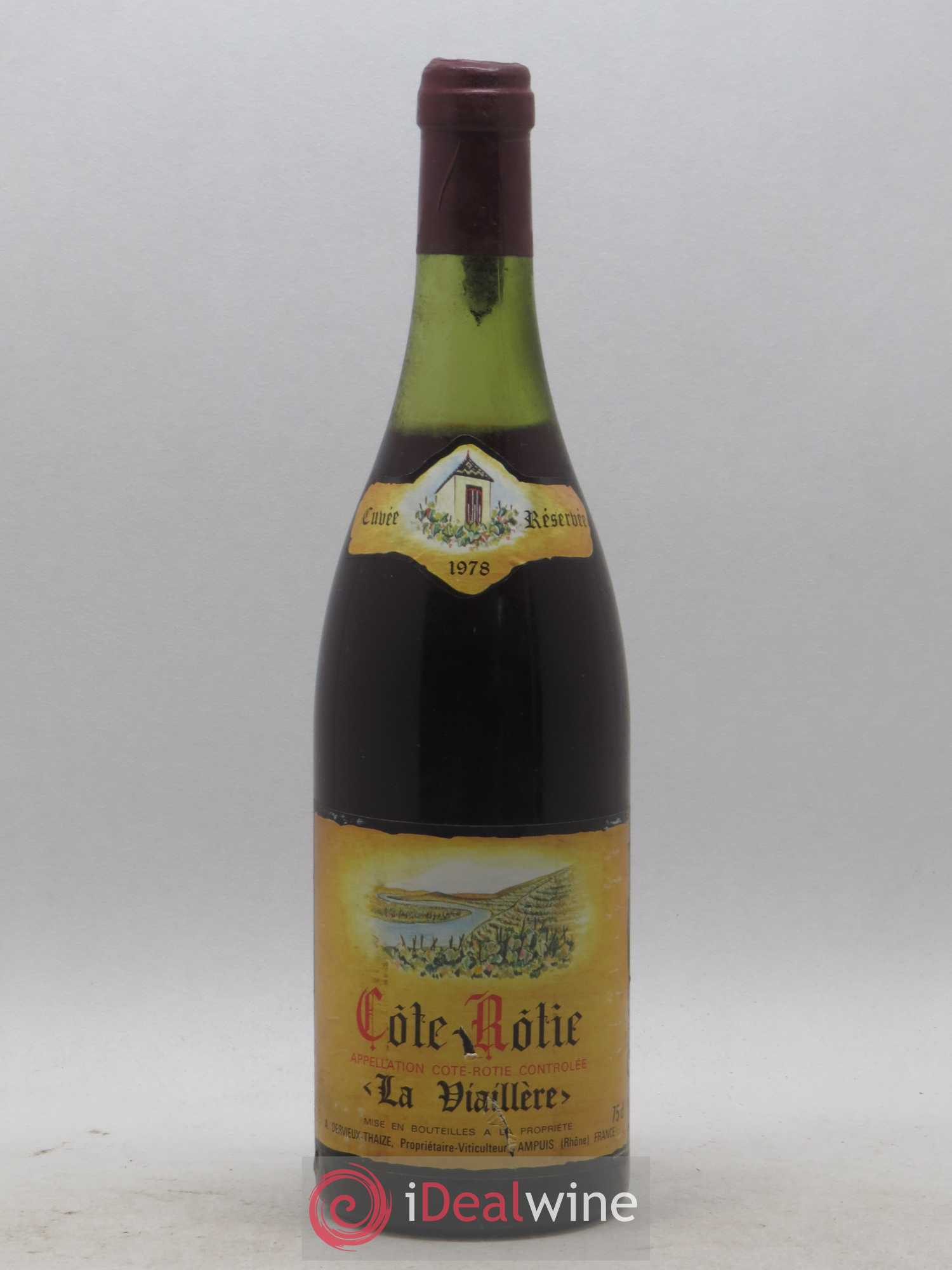 Côte-Rôtie La Viaillere Dervieux Thaize 1978 - Lot de 1 bouteille - 0