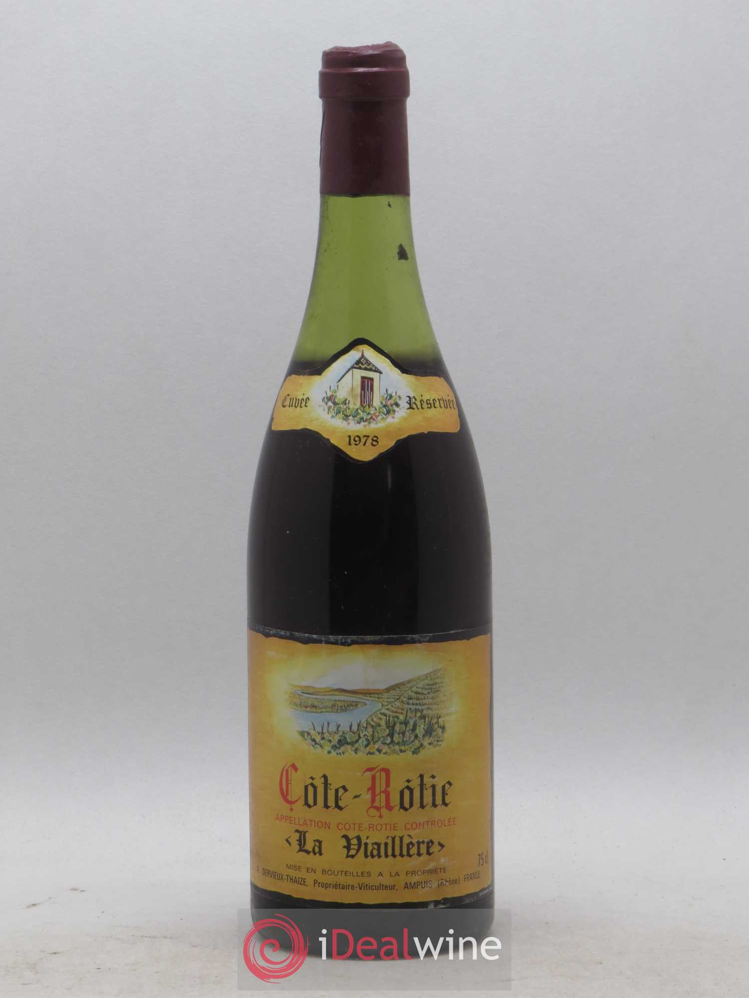Côte-Rôtie La Viaillere Dervieux Thaize 1978 - Lot de 1 bouteille - 0