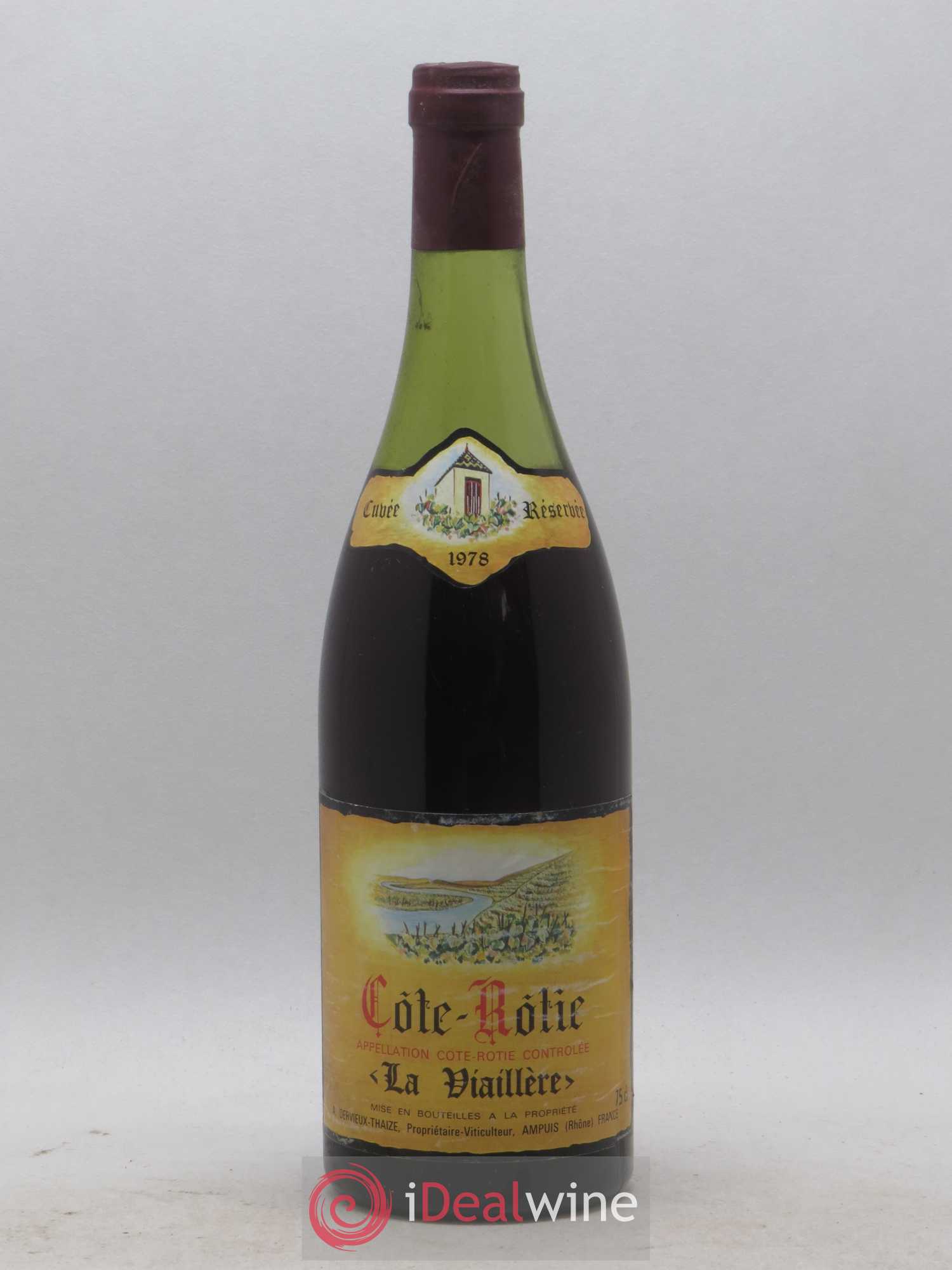 Côte-Rôtie La Viaillere Dervieux Thaize 1978 - Lot de 1 bouteille - 0