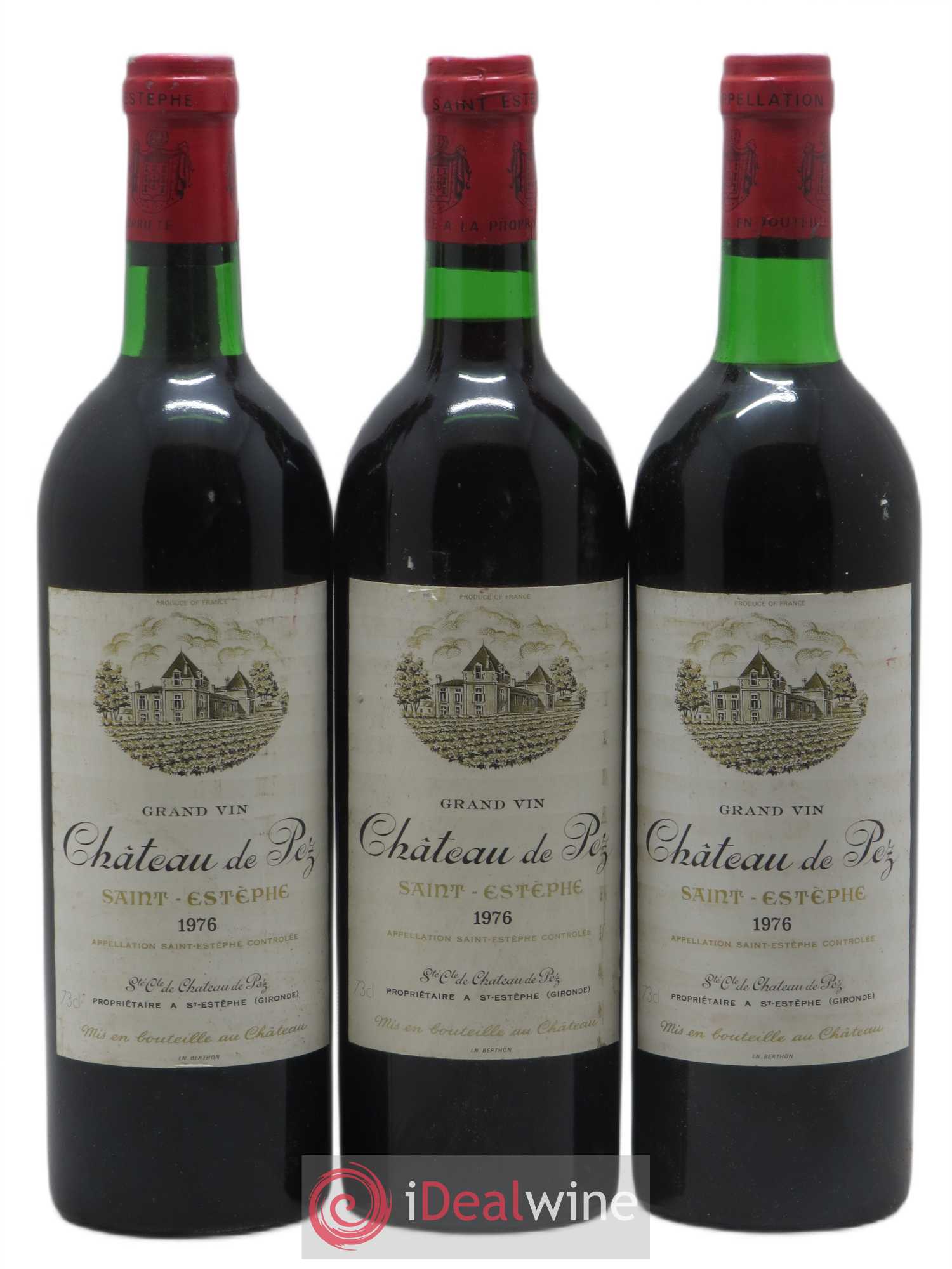 Château de Pez 1976 - Lot de 3 bouteilles - 0