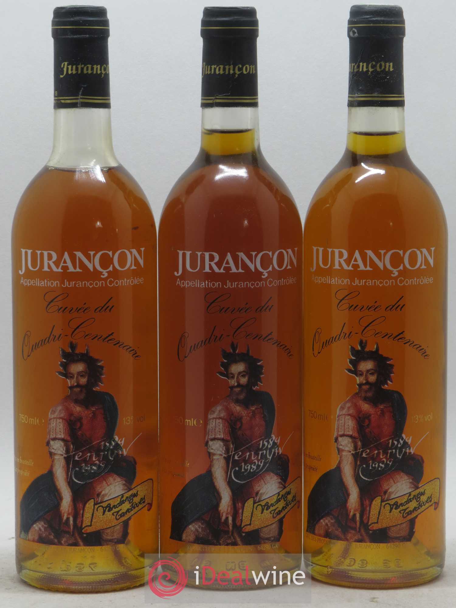 Jurançon Cuvée Quadricentenaire Henri IV Caves Gan 1989 - Lotto di 12 bottiglie - 3