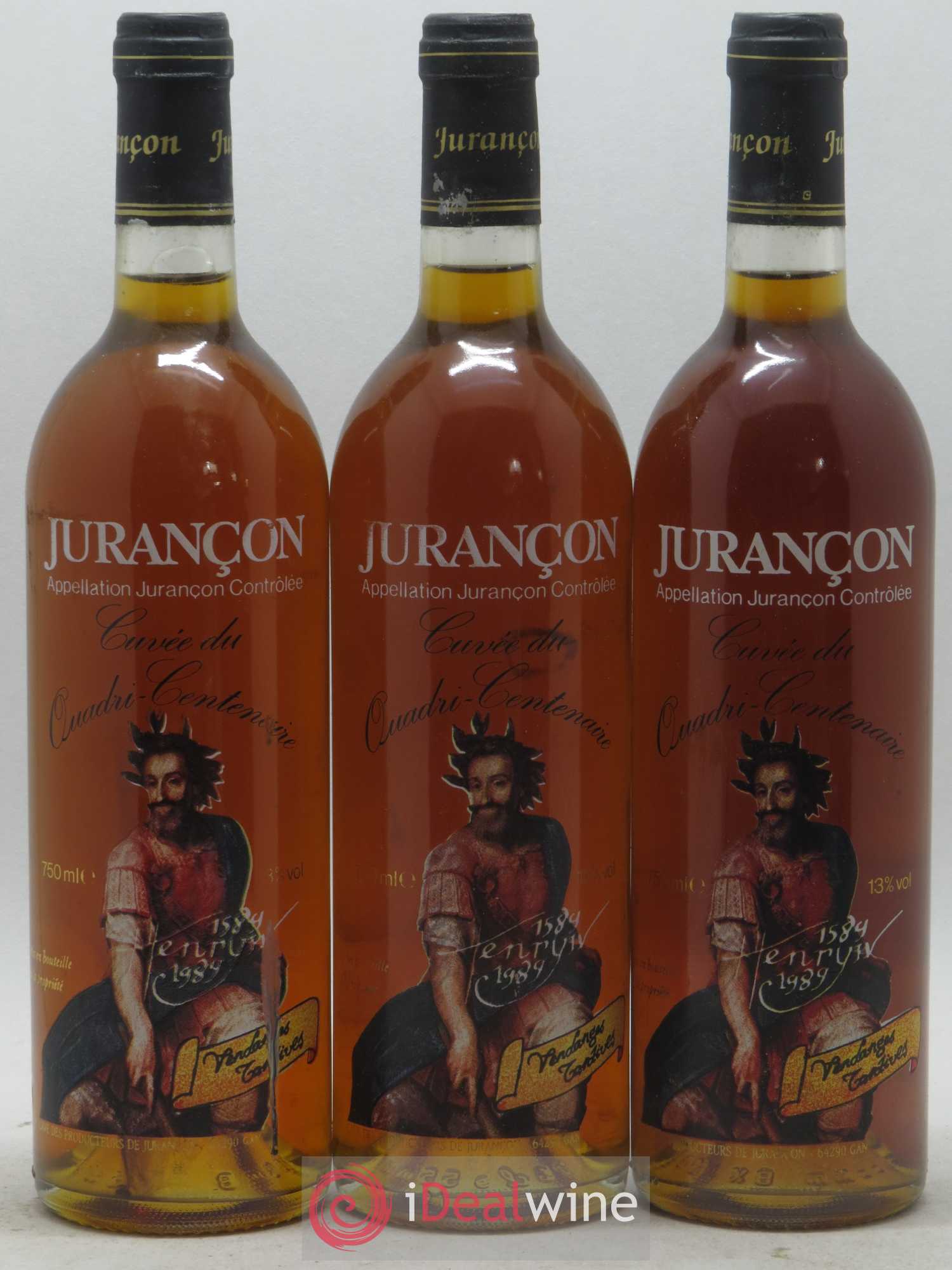 Jurançon Cuvée Quadricentenaire Henri IV Caves Gan 1989 - Lotto di 12 bottiglie - 4