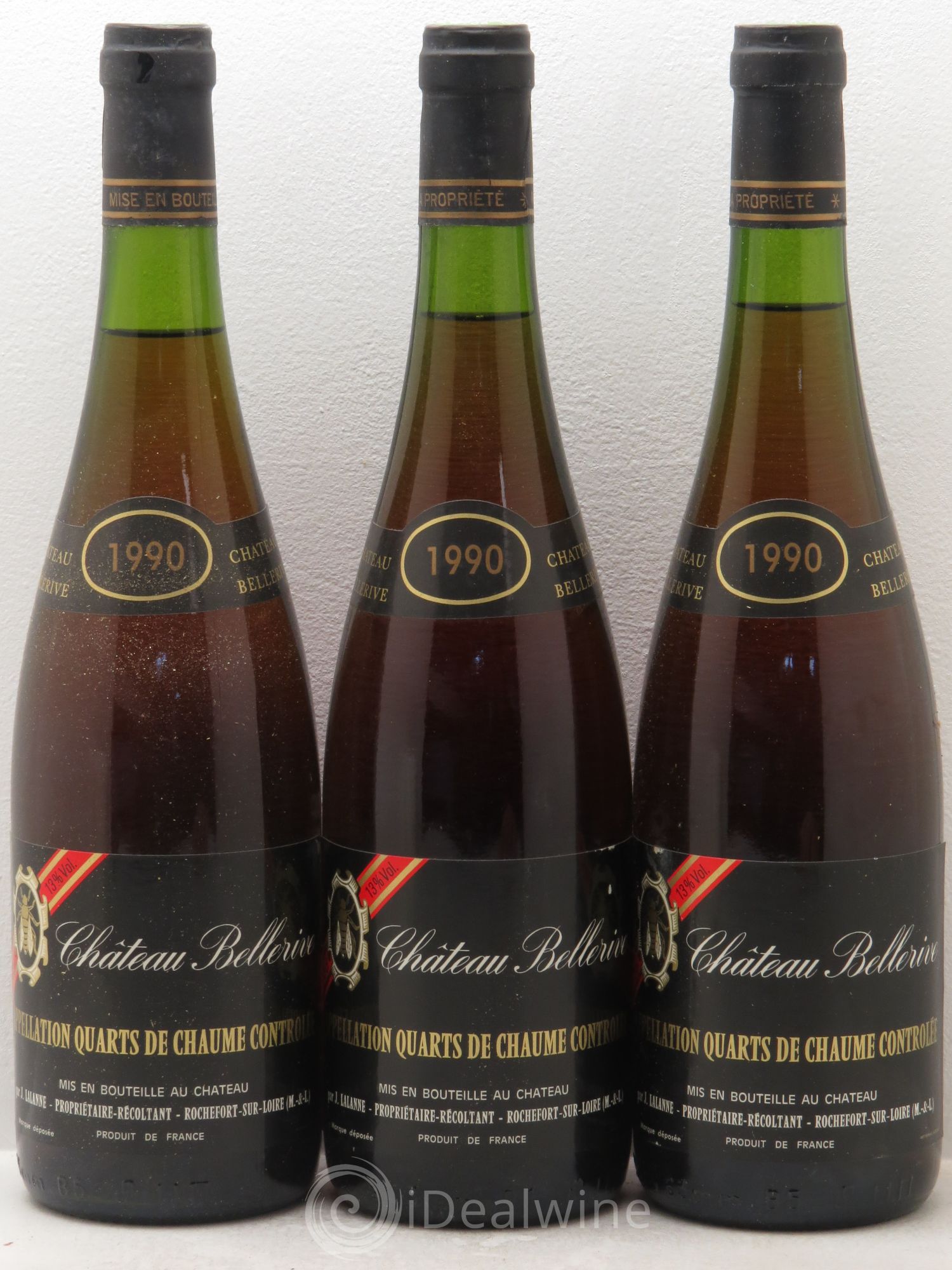 Quarts de Chaume 1990 - Lotto di 3 bottiglie - 0
