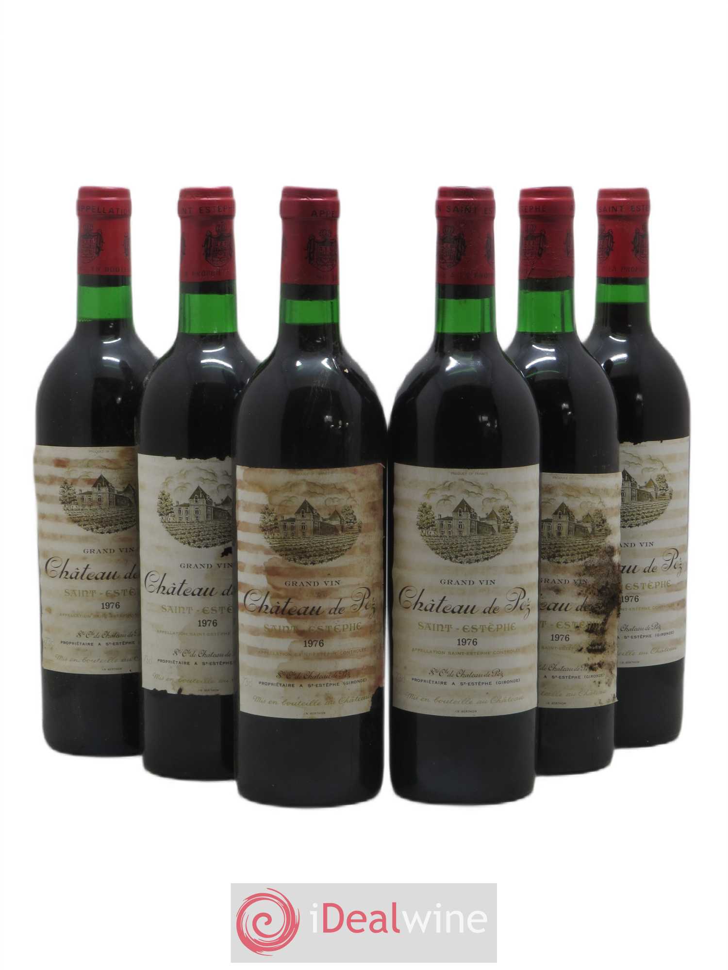 Château de Pez 1976 - Lot de 6 bouteilles - 0