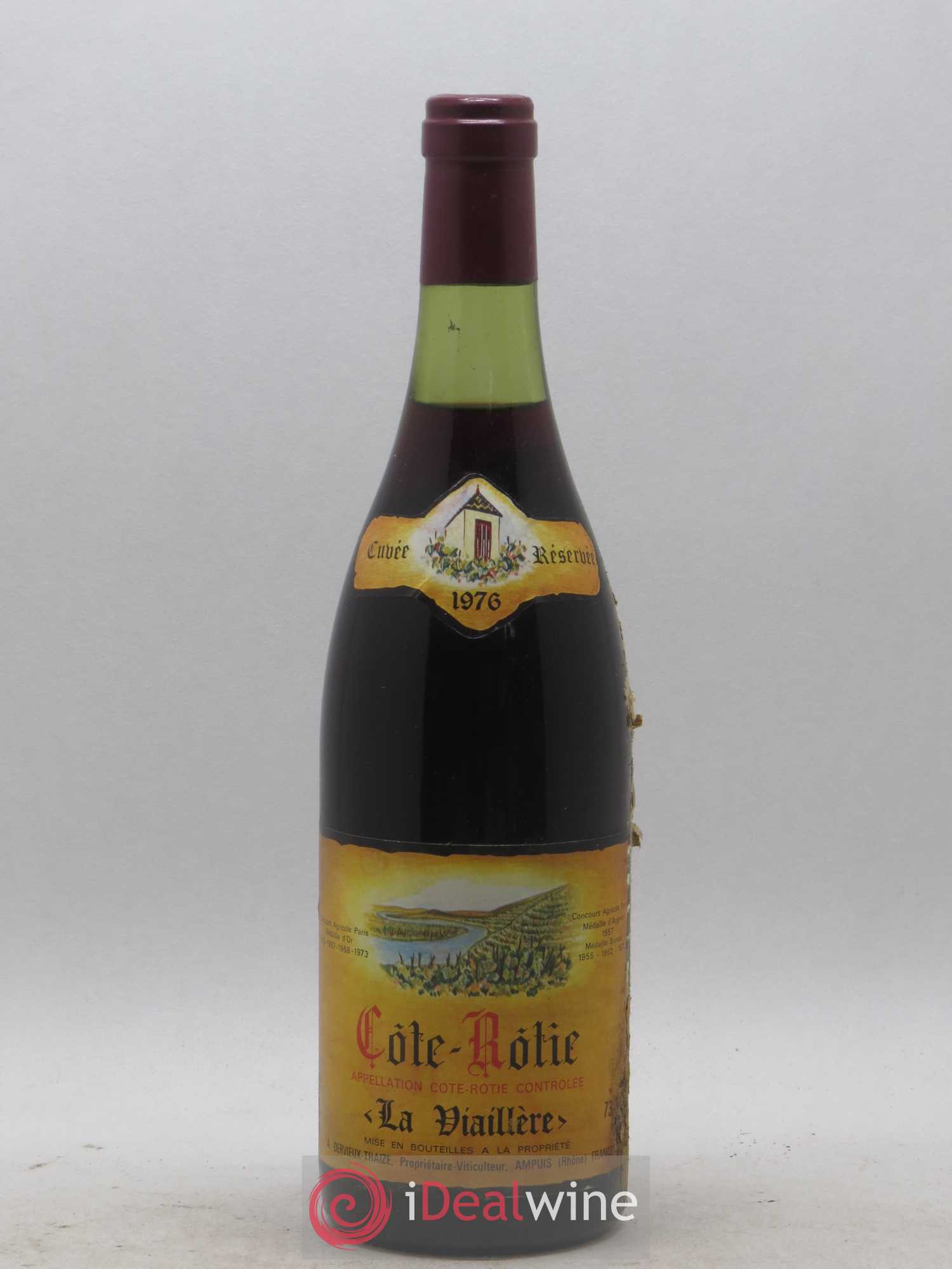 Côte-Rôtie La Viaillere Dervieux Thaize 1976 - Lot de 1 bouteille - 0