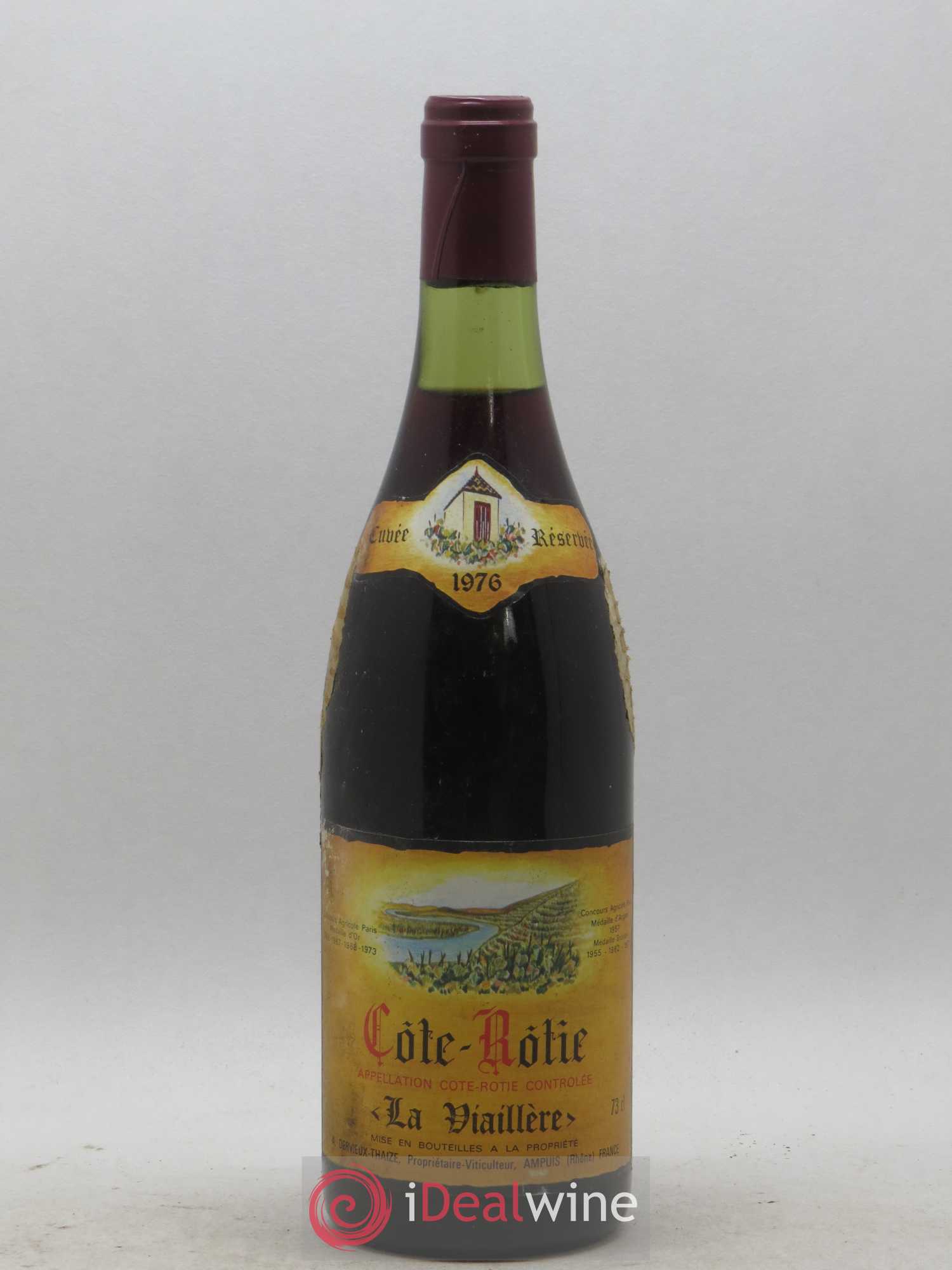 Côte-Rôtie La Viaillere Dervieux Thaize 1976 - Lot de 1 bouteille - 0