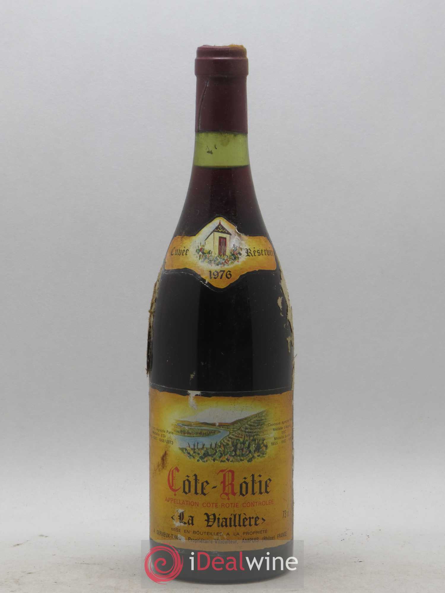 Côte-Rôtie La Viaillere Dervieux Thaize 1976 - Lot de 1 bouteille - 0